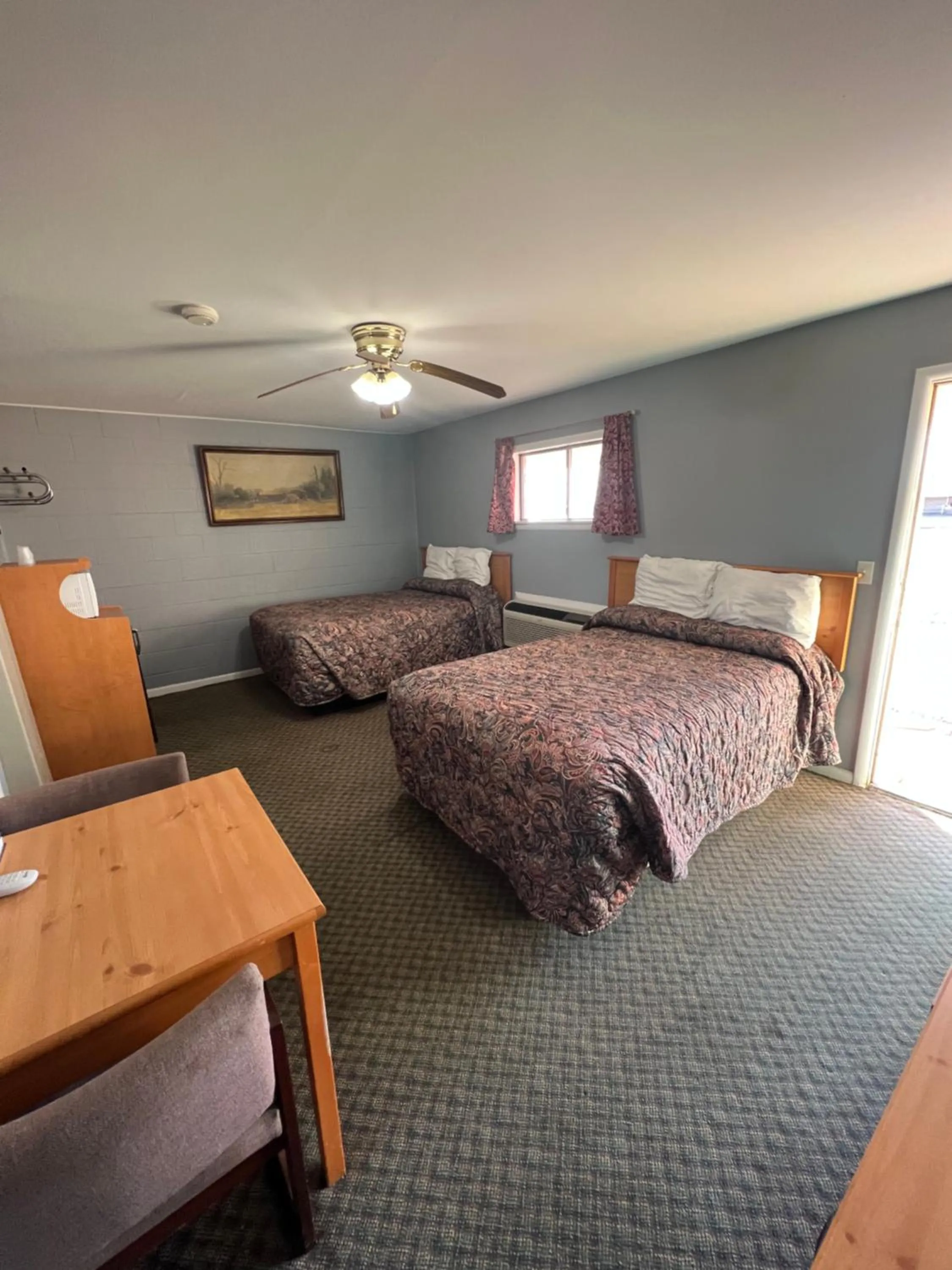 Bed in Western Motel