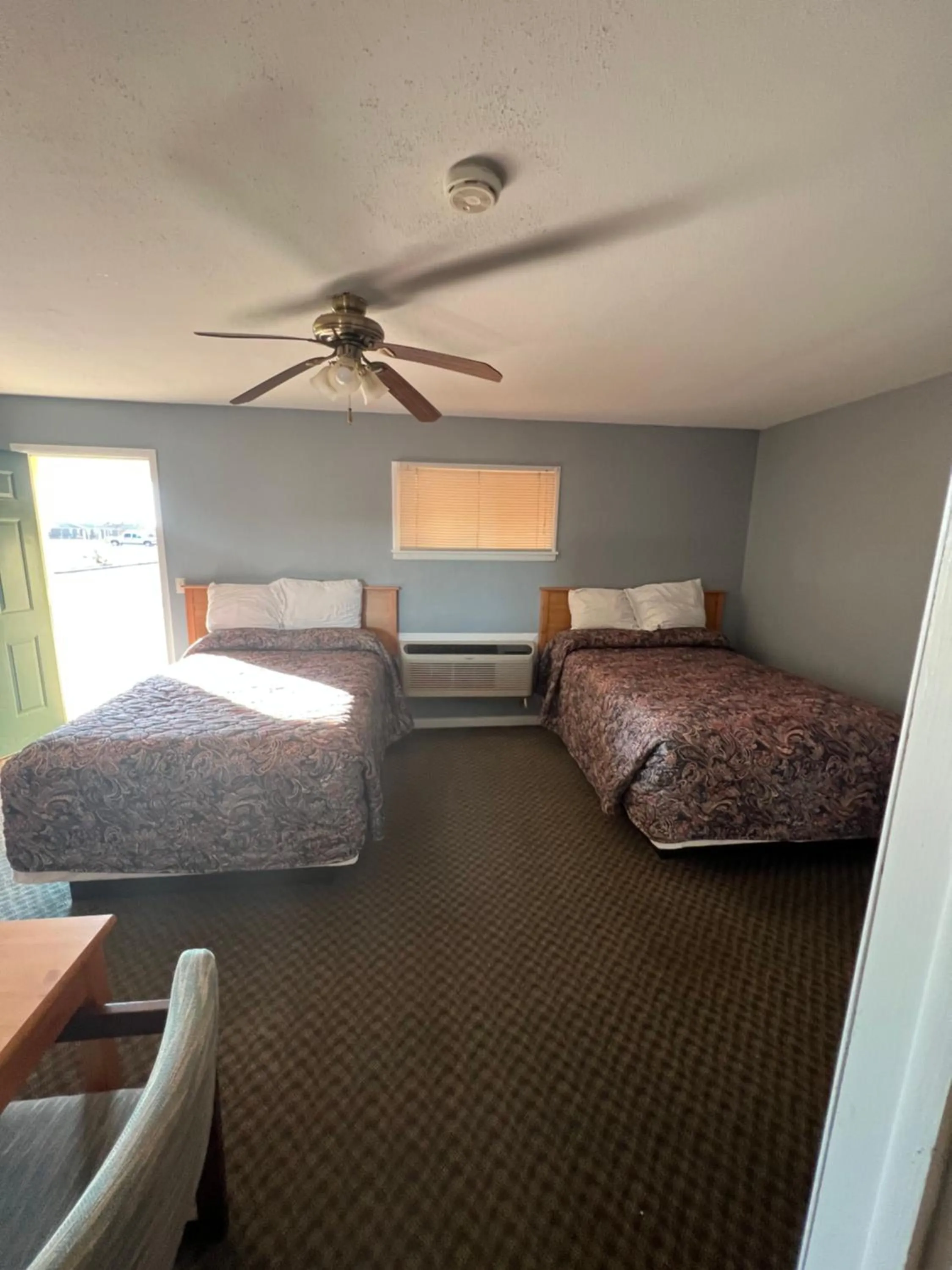 Bed in Western Motel