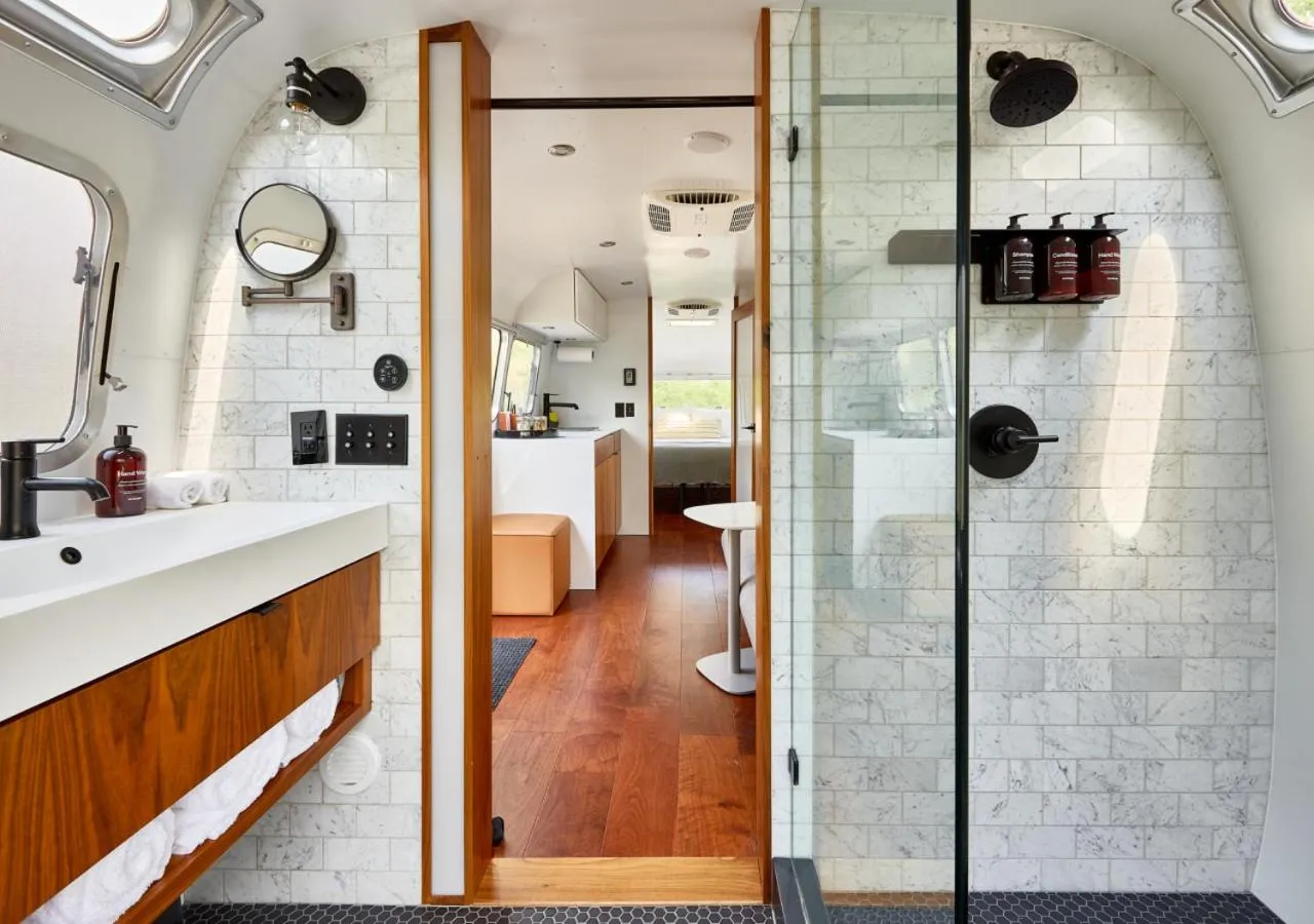 Bathroom in AutoCamp Sonoma