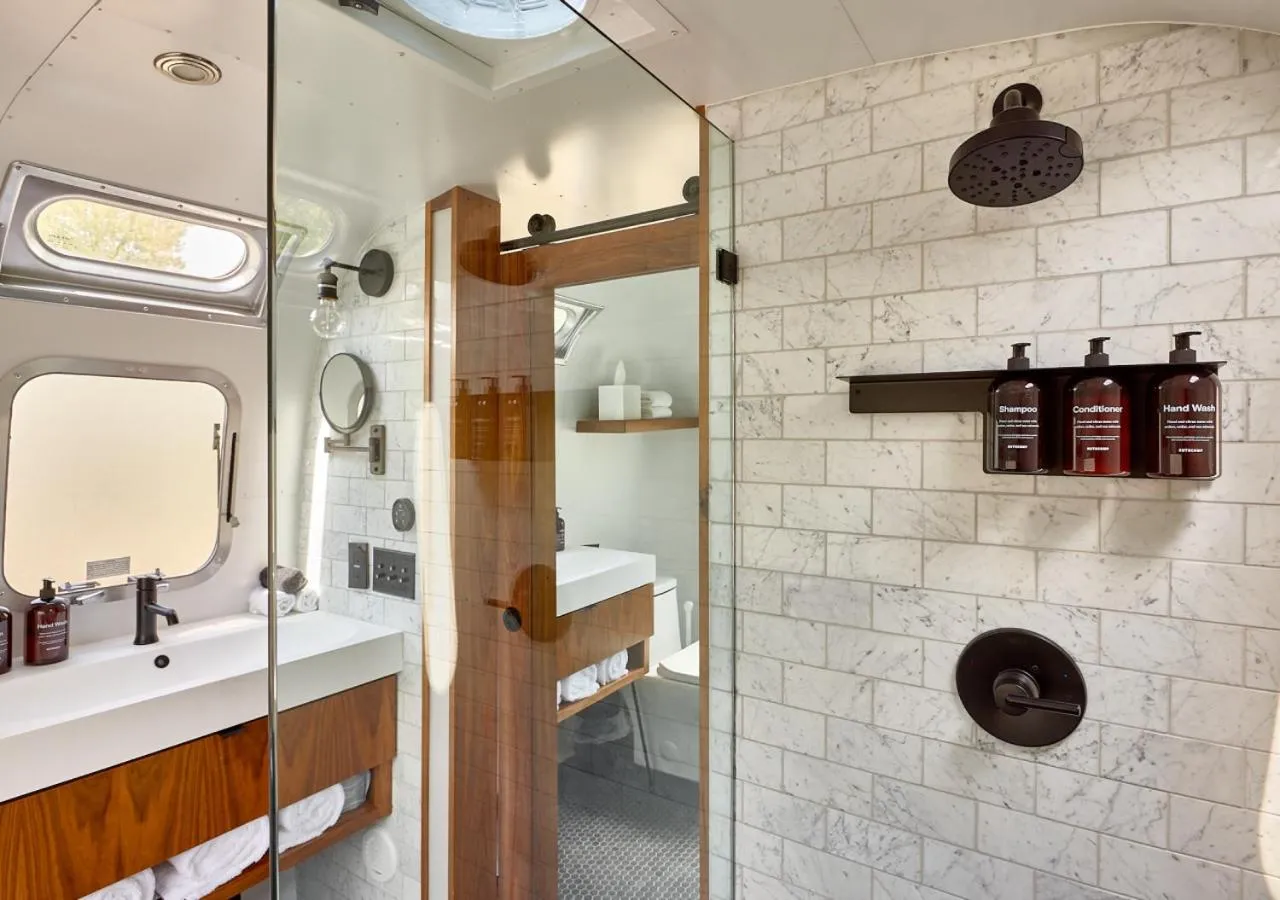 Bathroom in AutoCamp Sonoma