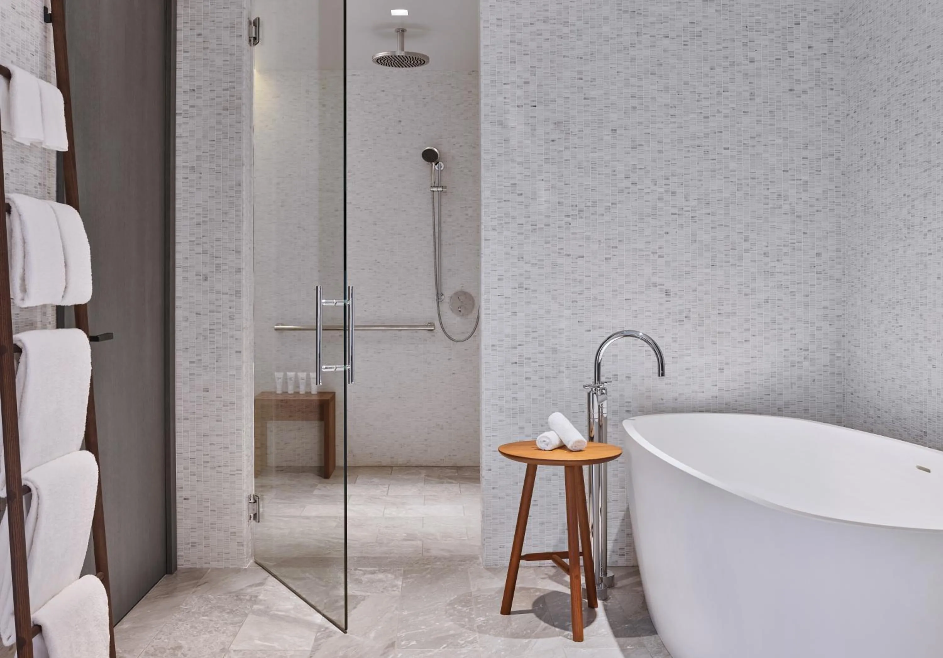 Shower in Alila Napa Valley, a Hyatt Resort