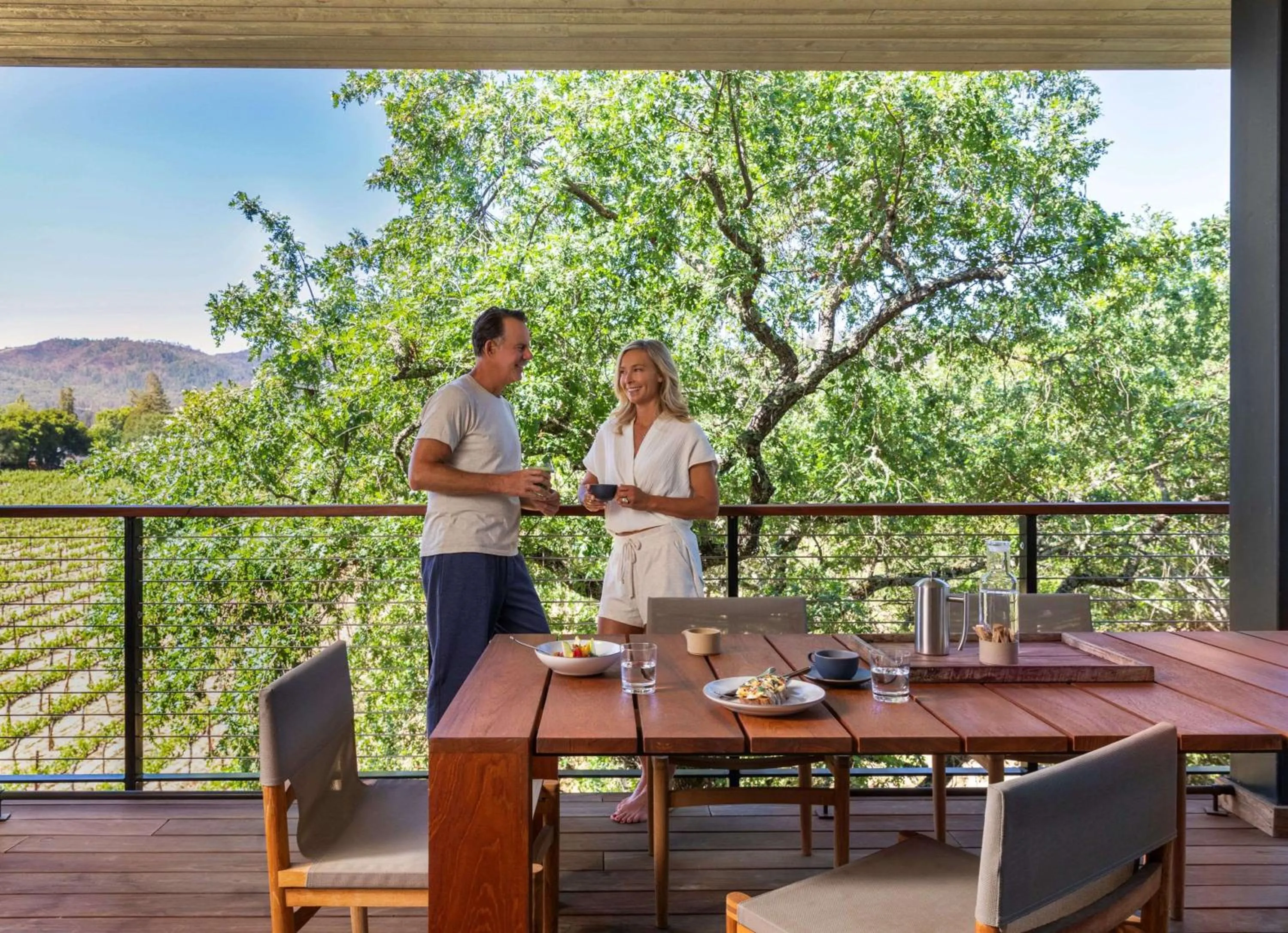 Patio in Alila Napa Valley, a Hyatt Resort