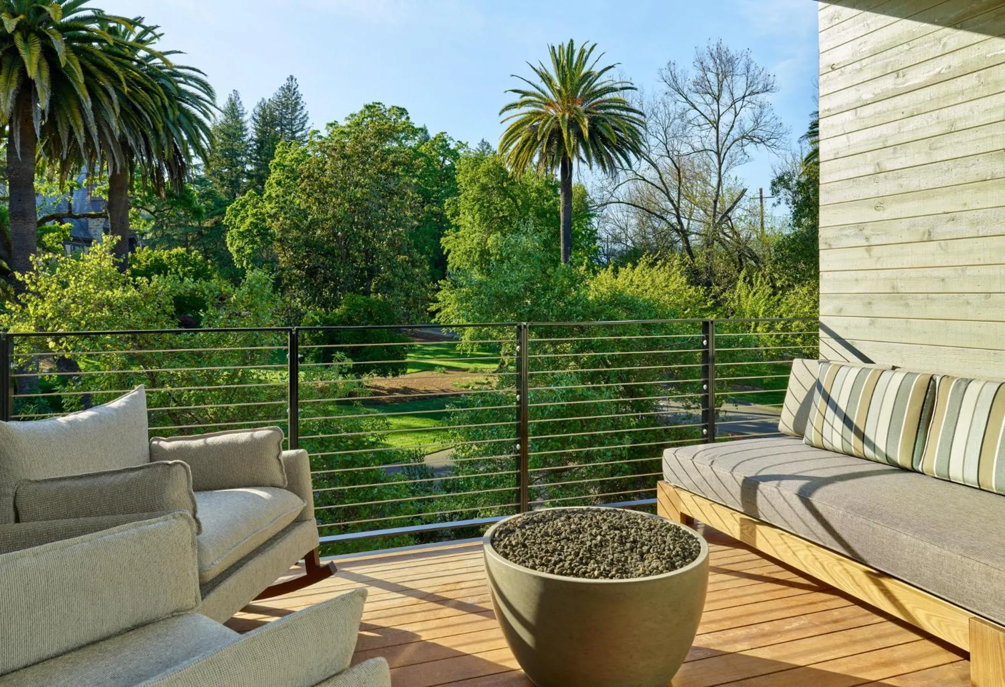 Garden view in Alila Napa Valley, a Hyatt Resort