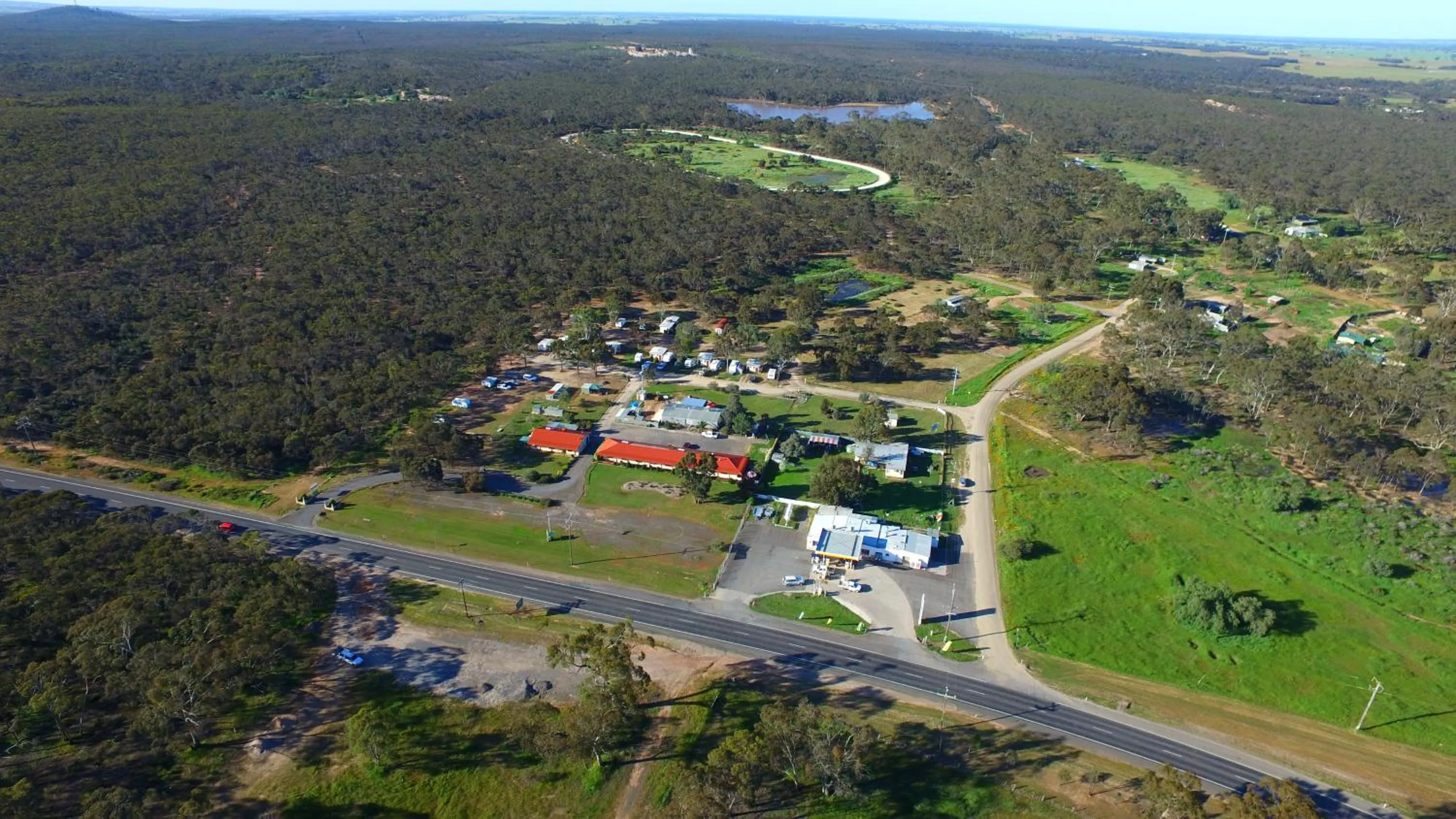 Bird's eye view in Inglewood Motel and Caravan Park Victoria