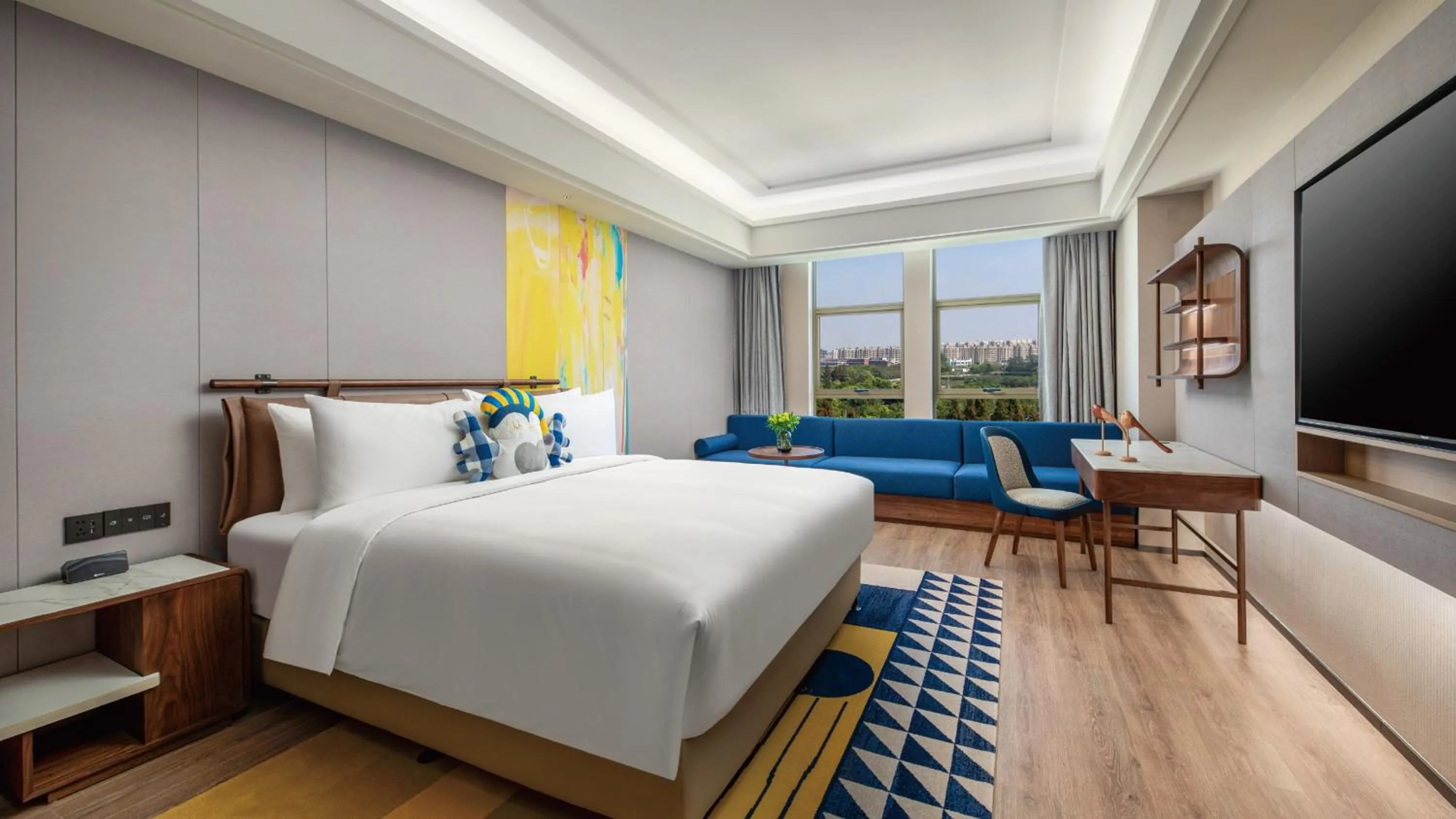 Decorative detail, Bed in voco Shanghai Zhangjiang by IHG - Free shuttle to Disneyland