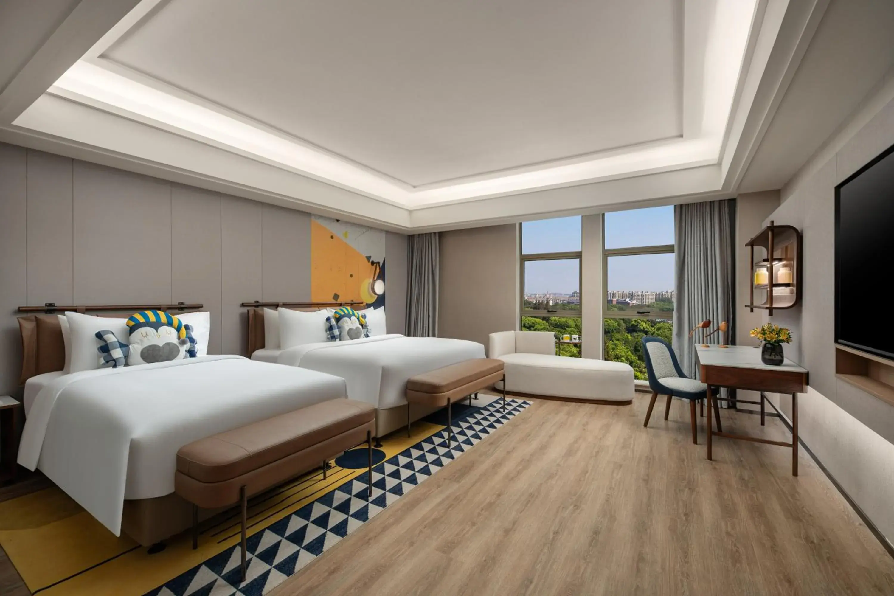 Decorative detail, Bed in voco Shanghai Zhangjiang by IHG - Free shuttle to Disneyland Decorative detail, Bed in voco Shanghai Zhangjiang by IHG - Free shuttle to Disneyland