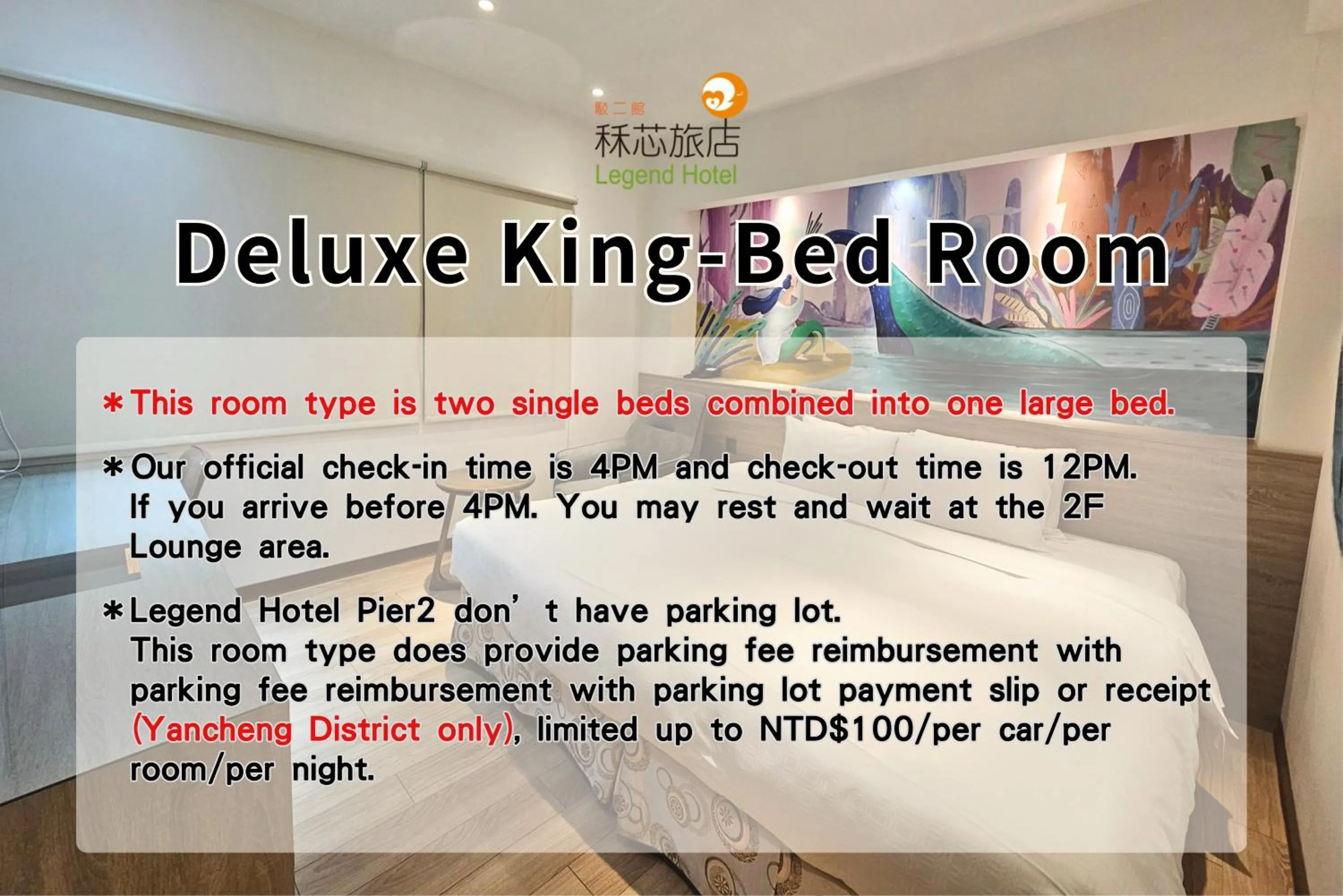 Bedroom, Bed in Legend Hotel Kaohsiung Pier2