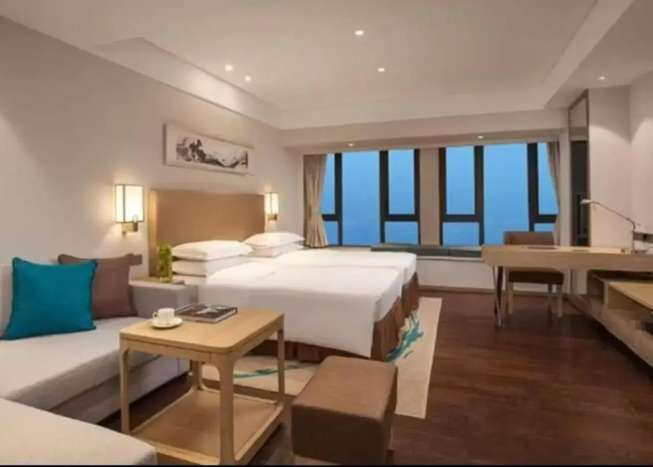 Photo of the whole room, Bed in Somerset Yangtze River Chongqing Photo of the whole room, Bed in Somerset Yangtze River Chongqing