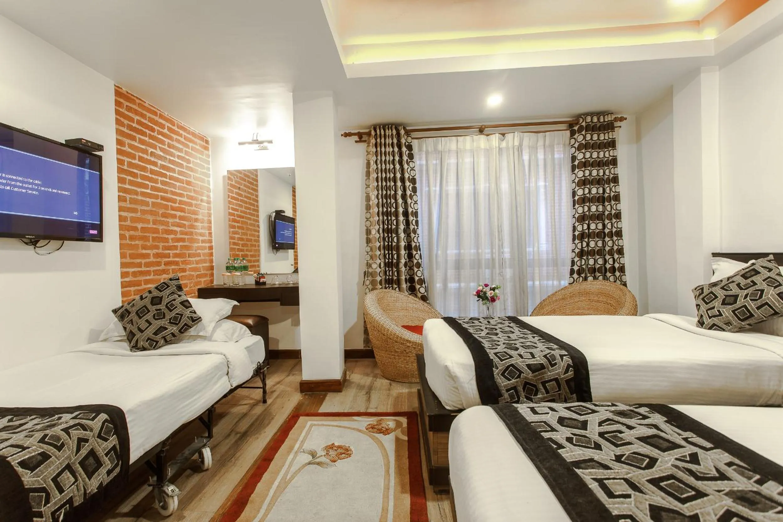 Bed in Hotel Shreesu