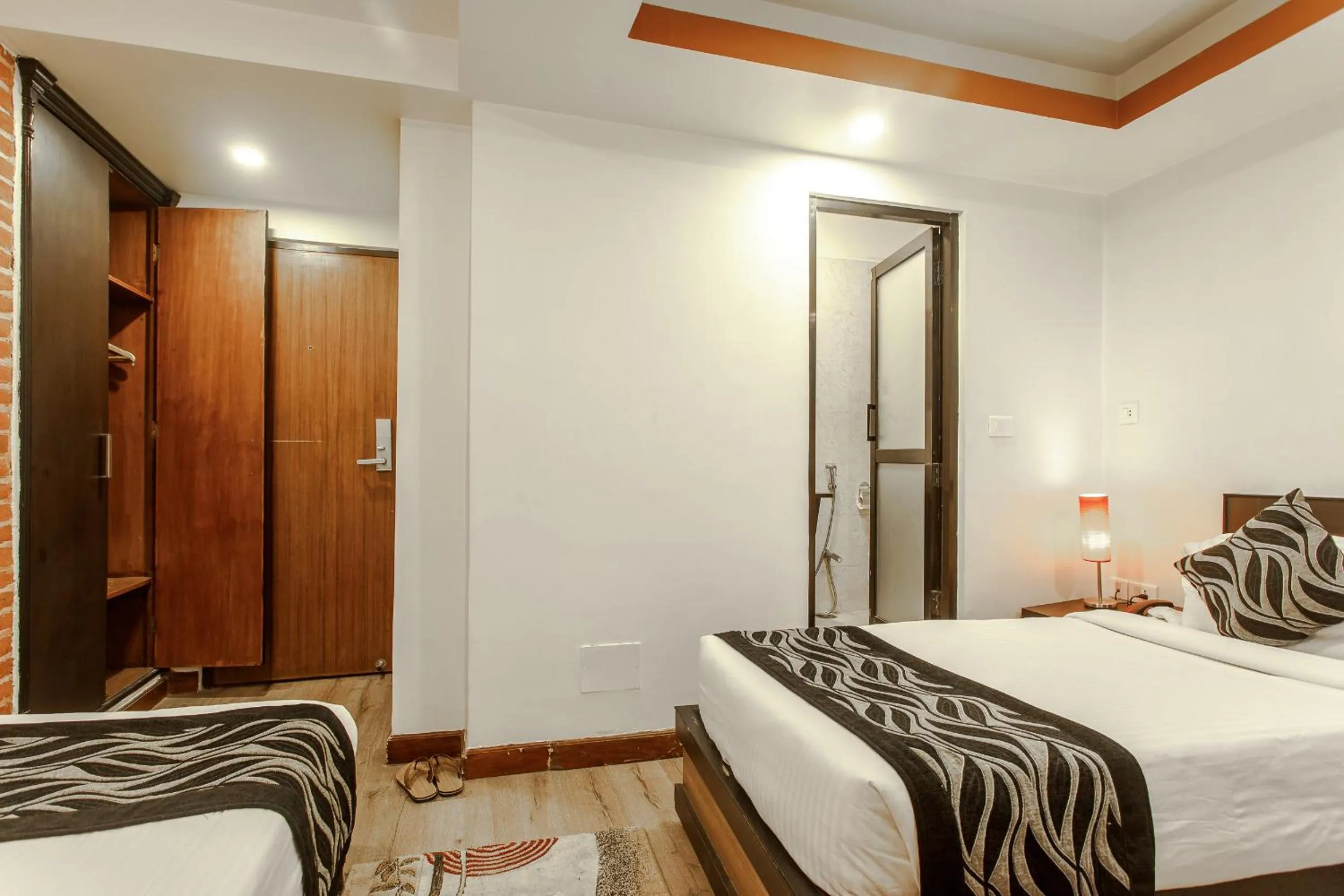 Bed in Hotel Shreesu