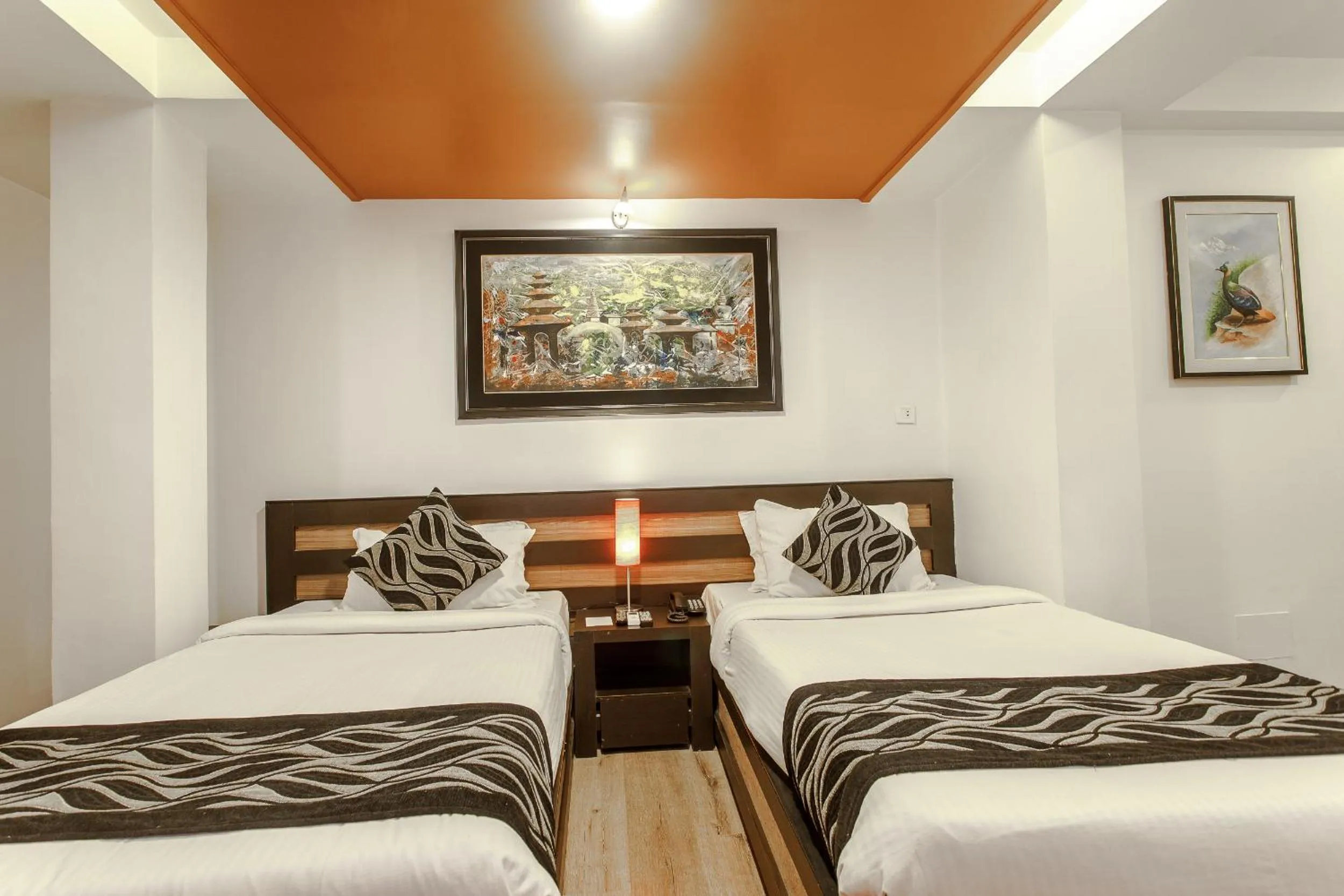 Bed in Hotel Shreesu