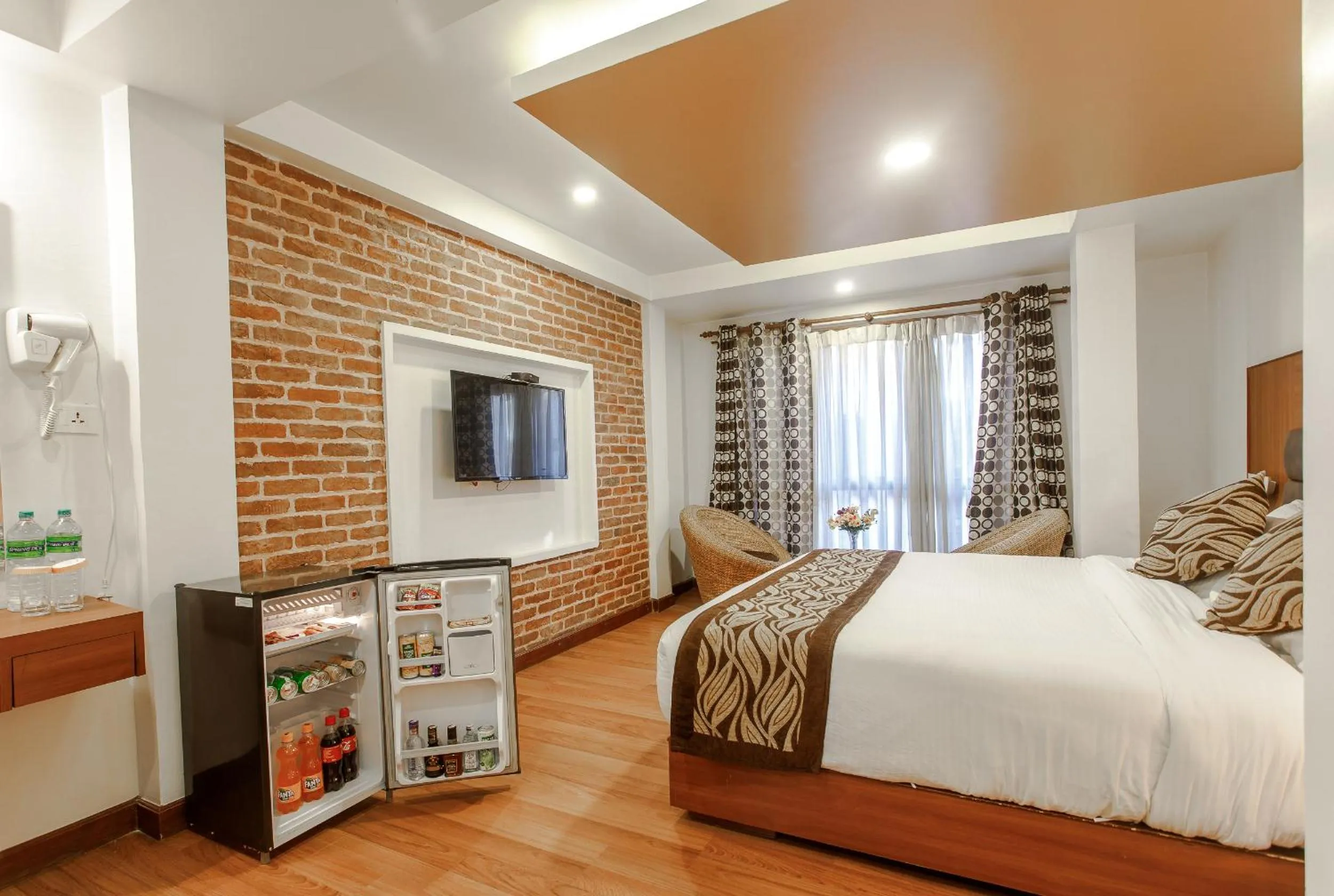 Bed in Hotel Shreesu