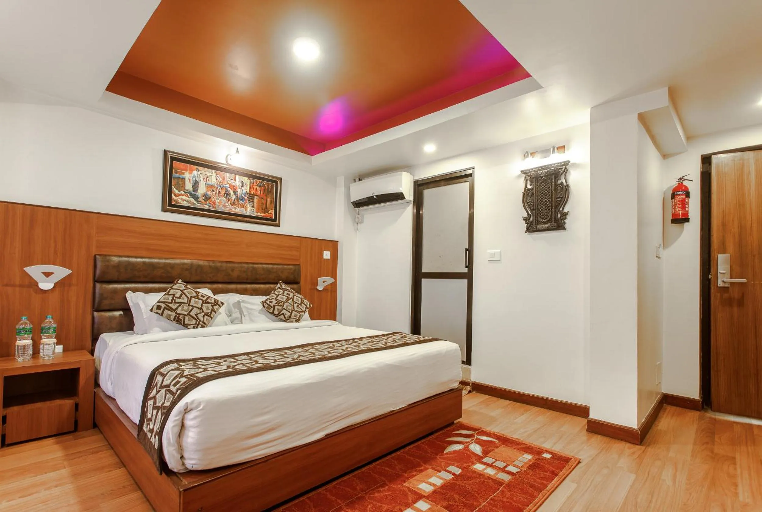 Bed in Hotel Shreesu