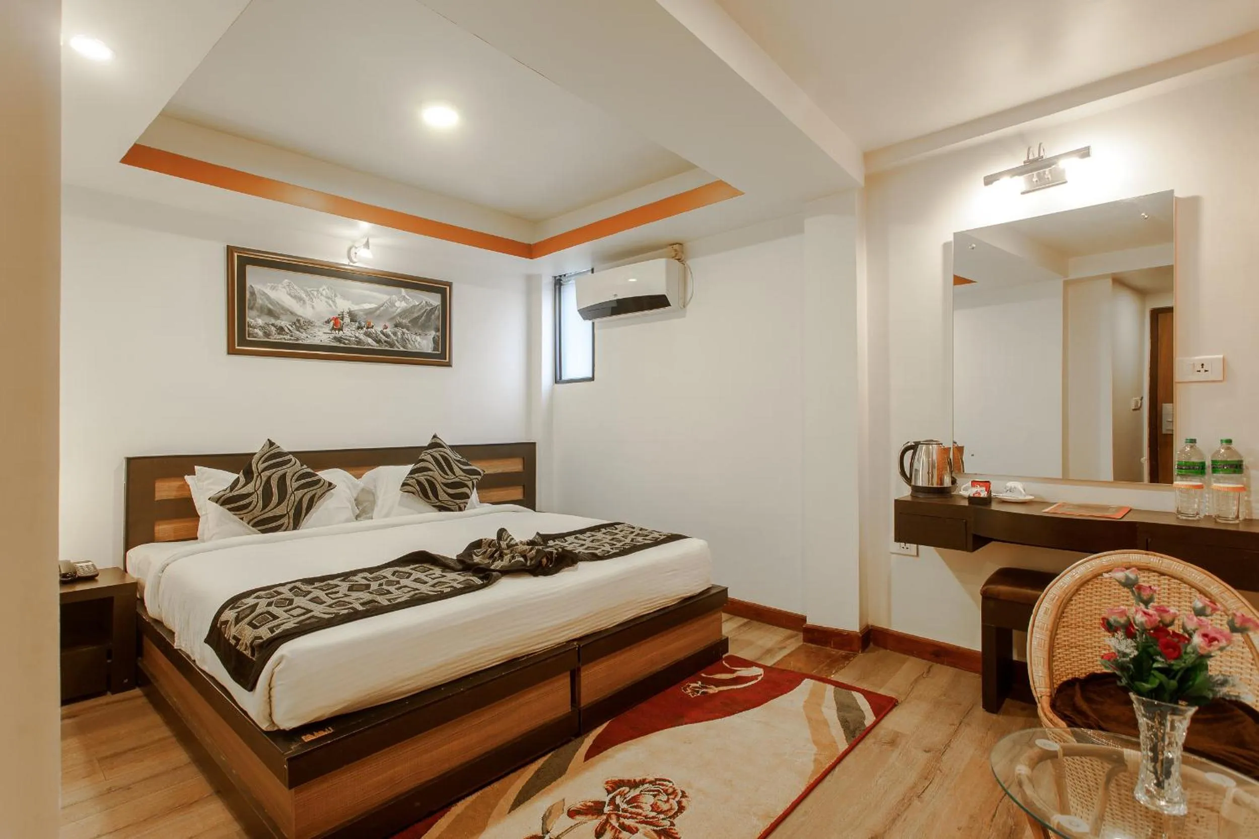 Bed in Hotel Shreesu