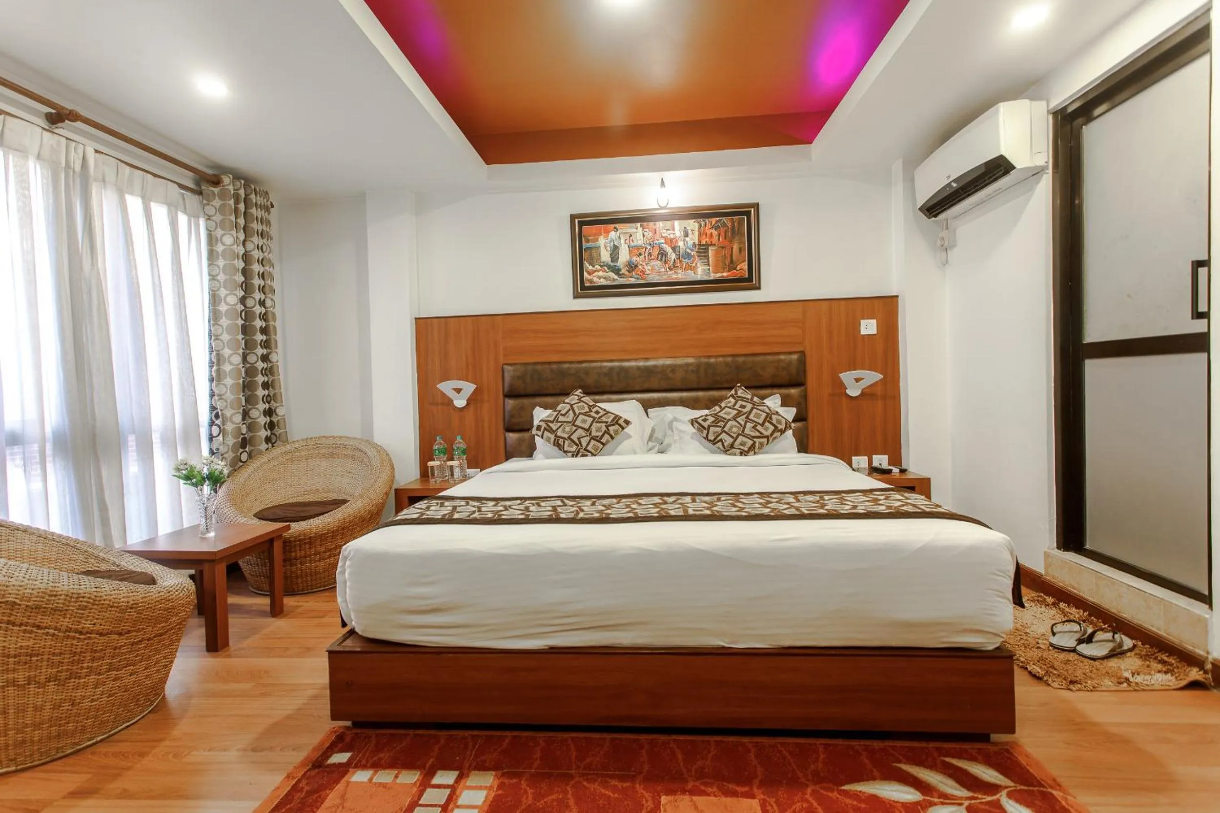 Bed in Hotel Shreesu