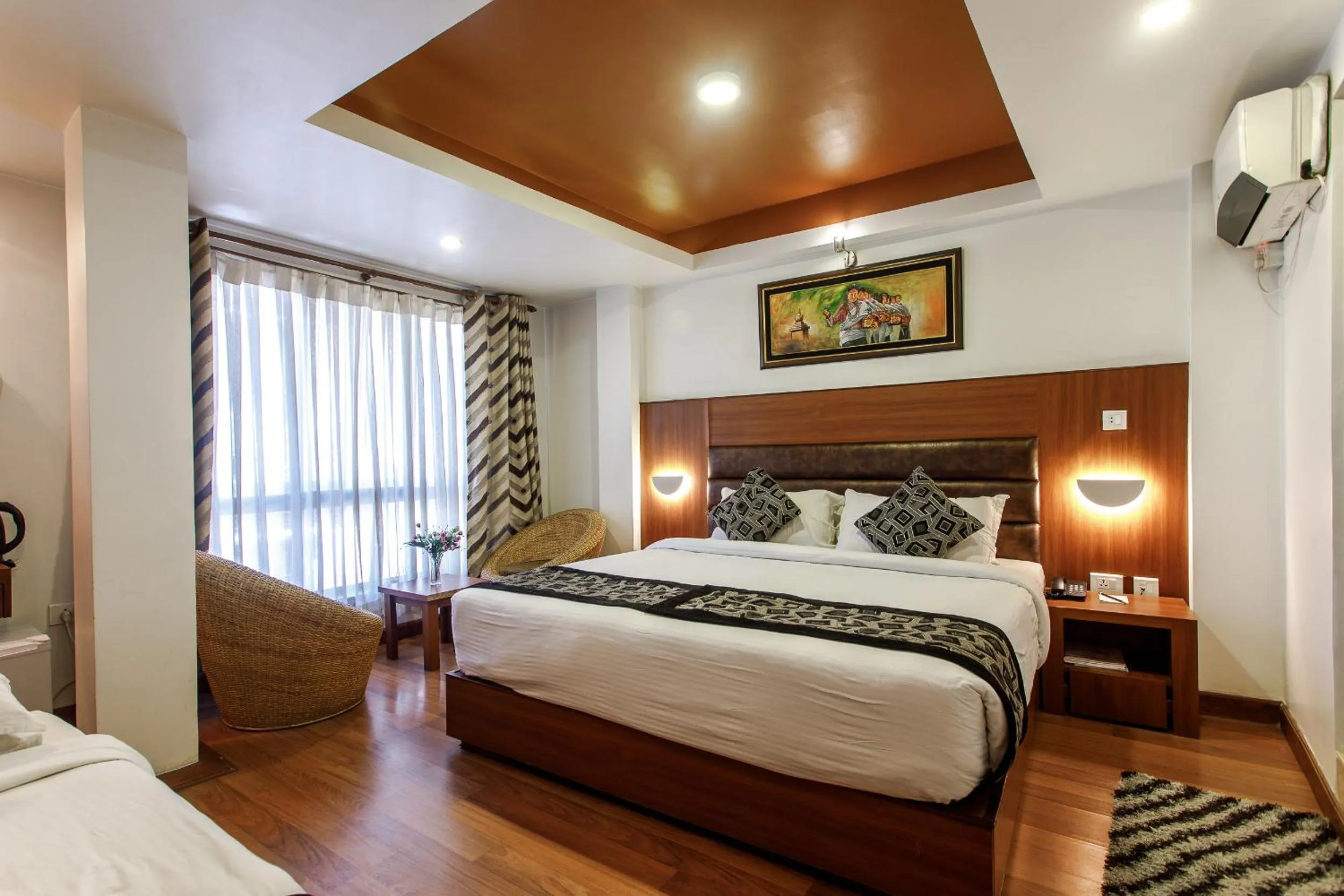 Bed in Hotel Shreesu