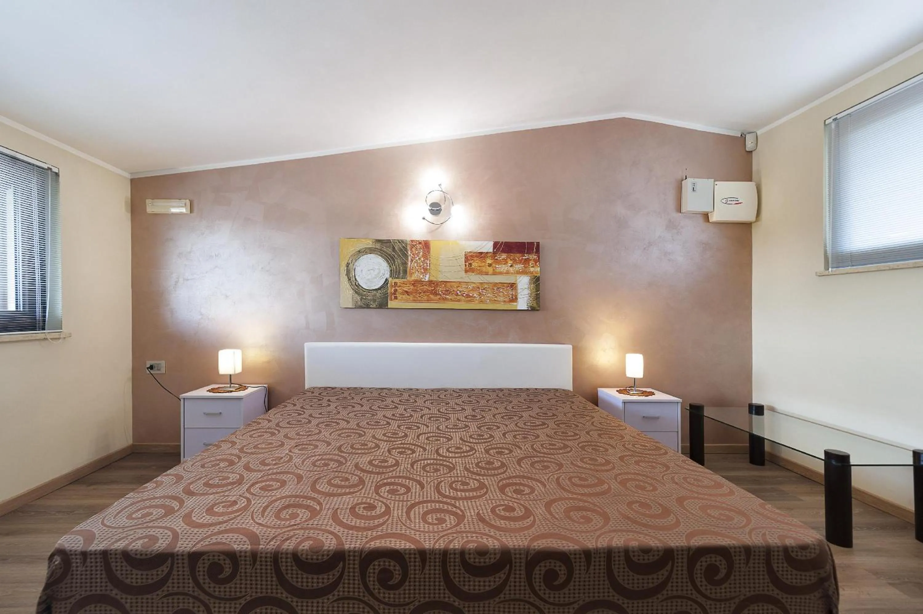 Bed in meadow luxury villa