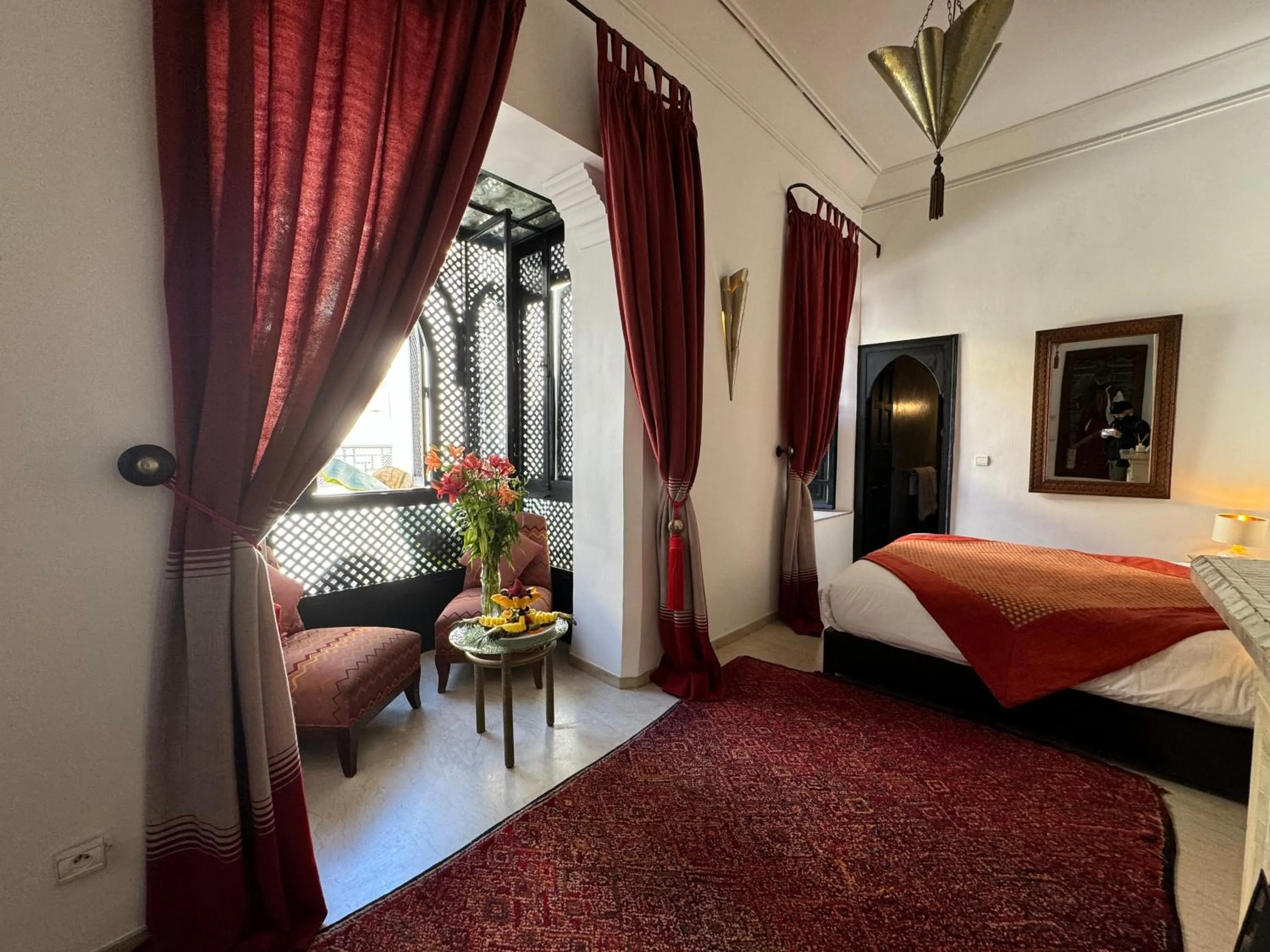 Bed in Riad Azzar
