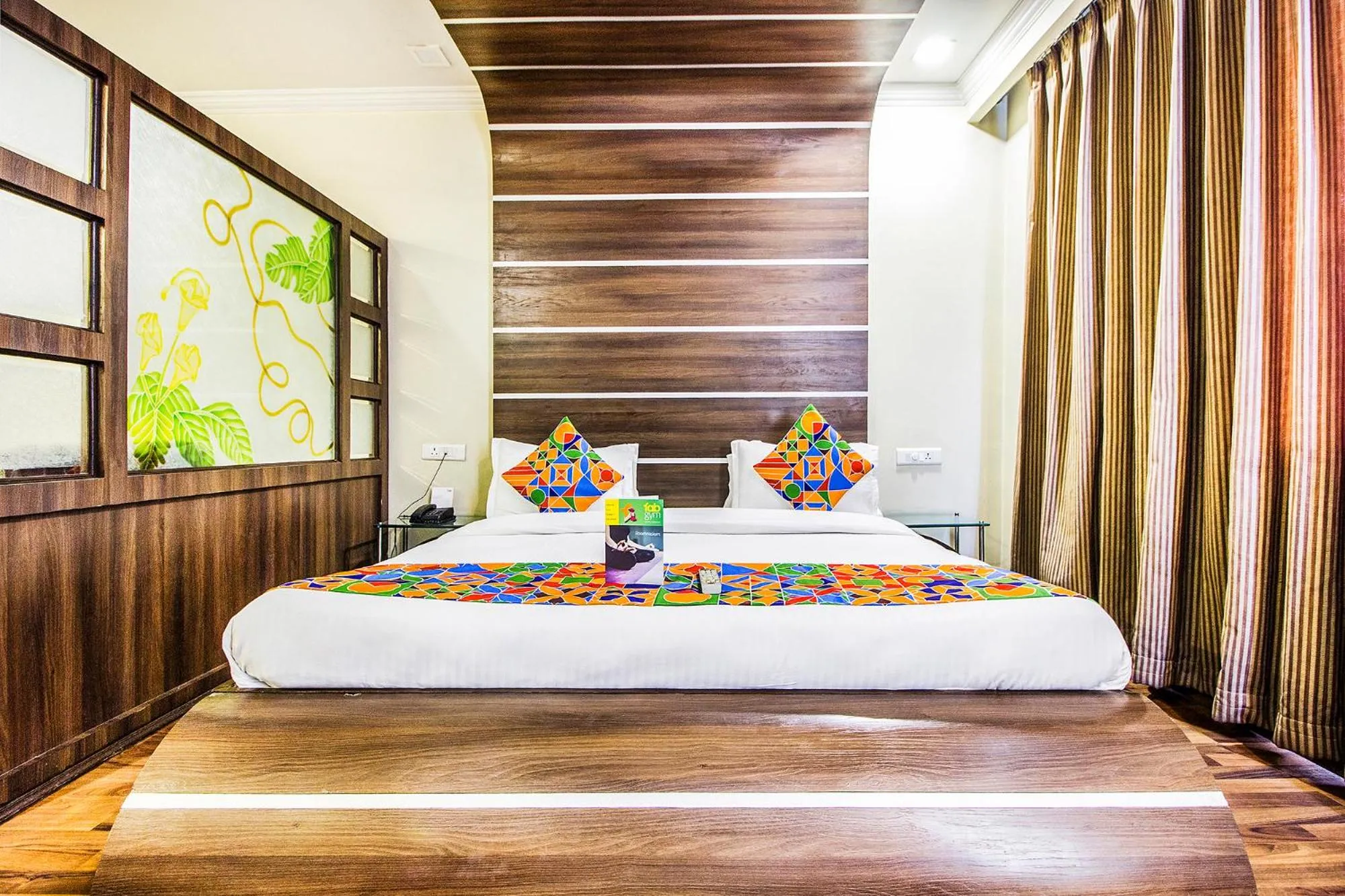 Bed in FabHotel Aaykay Model Town