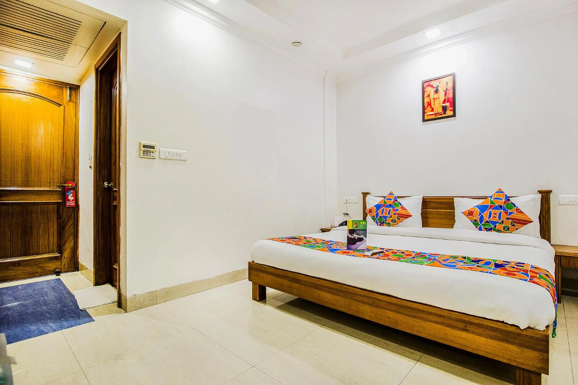 Bed in FabHotel Aaykay Model Town