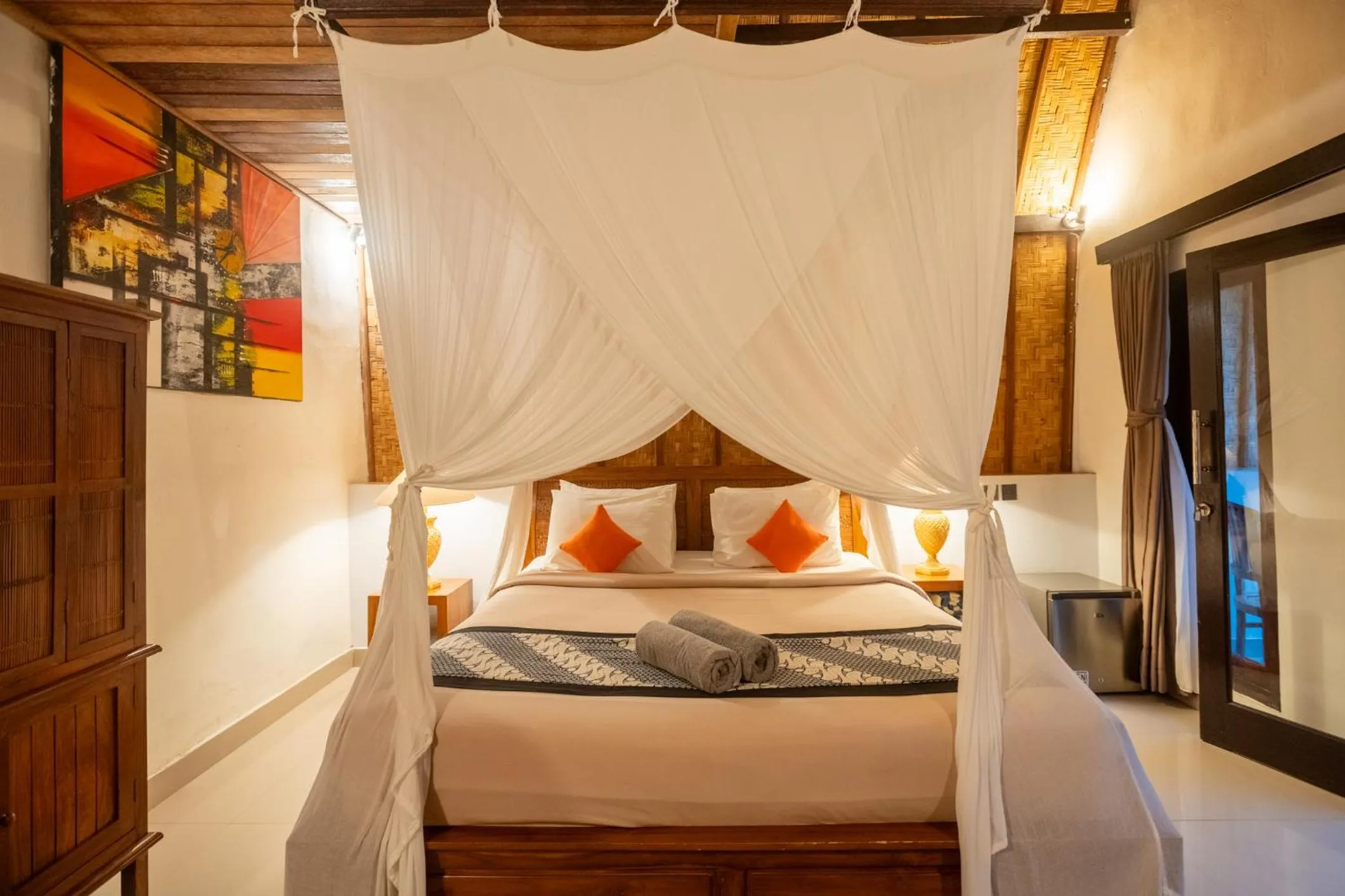 Bed in Bintang Bungalow