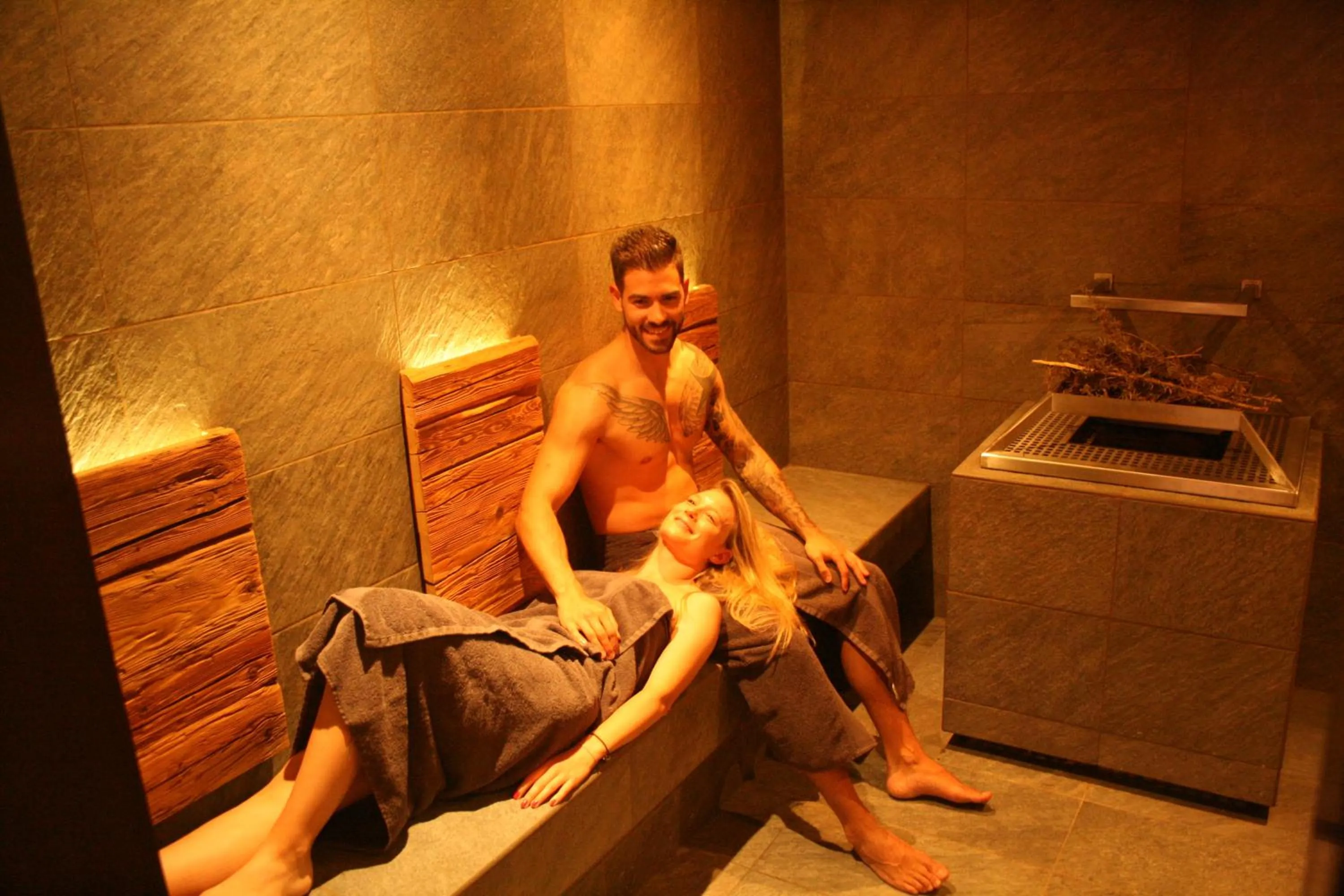 Sauna in Logis Gourmet & Relax Wellness Hotel De La Sure