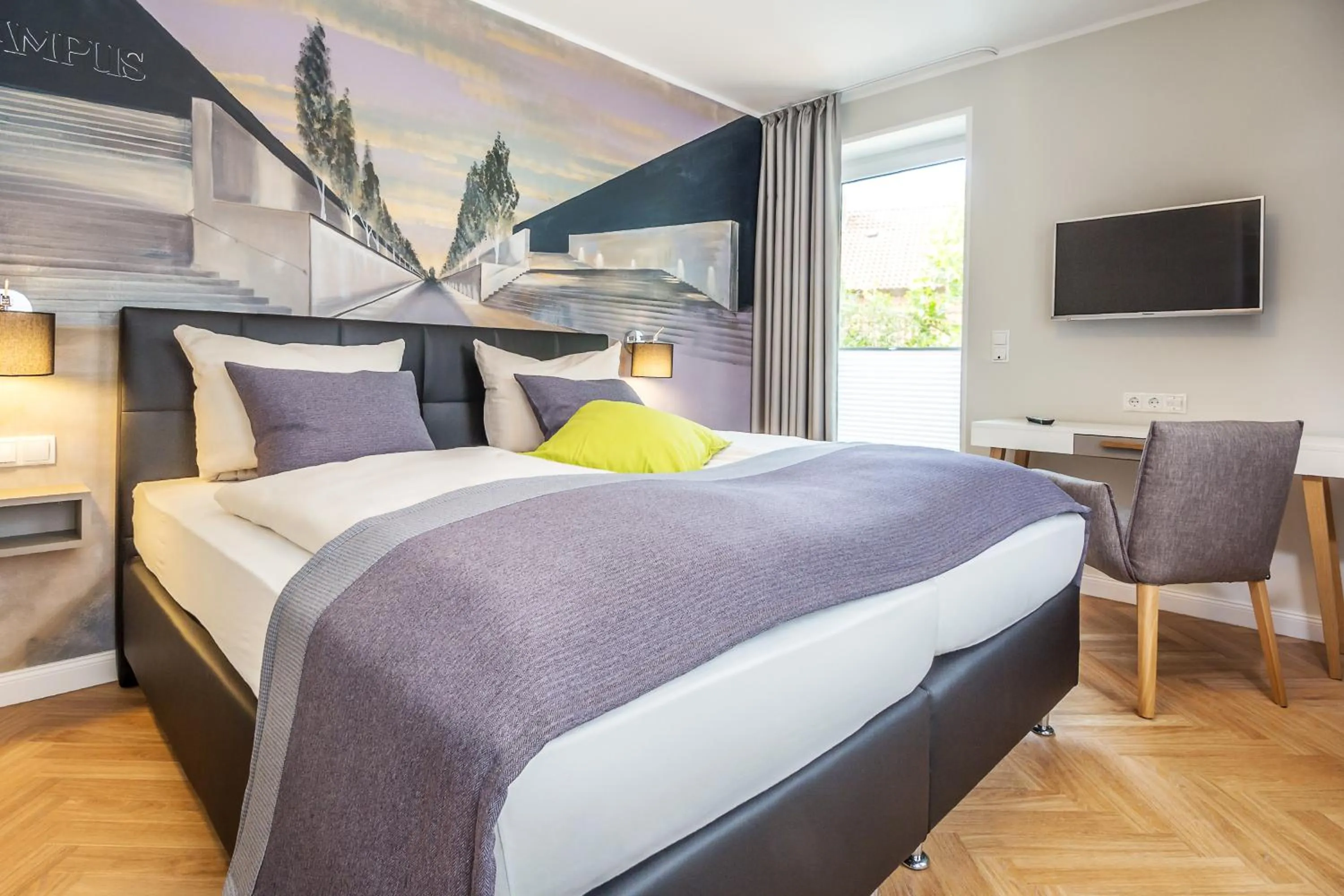 Bedroom, Bed in Burghotel Lingen
