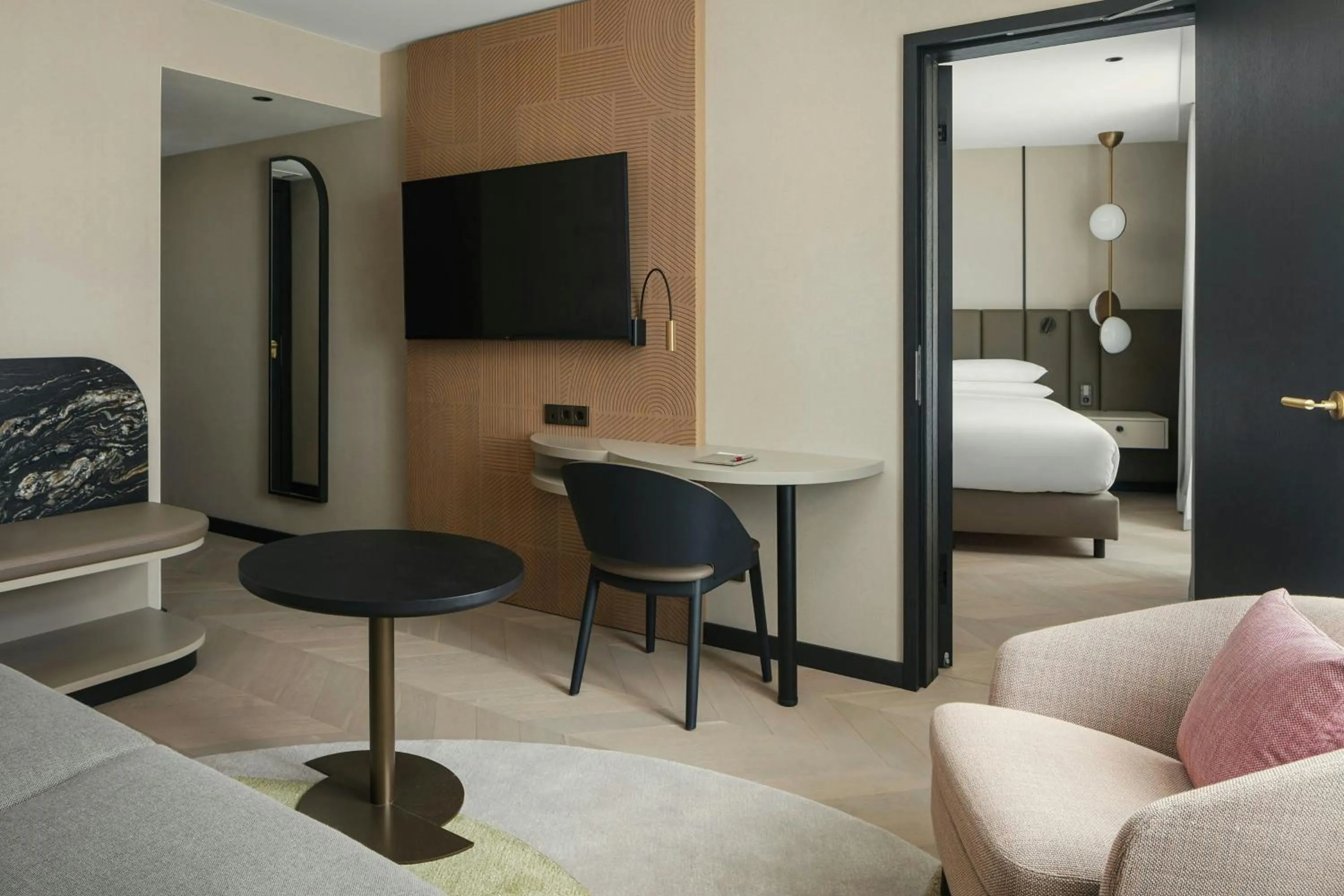 Photo of the whole room, Bed in Luxembourg Marriott Hotel Alfa