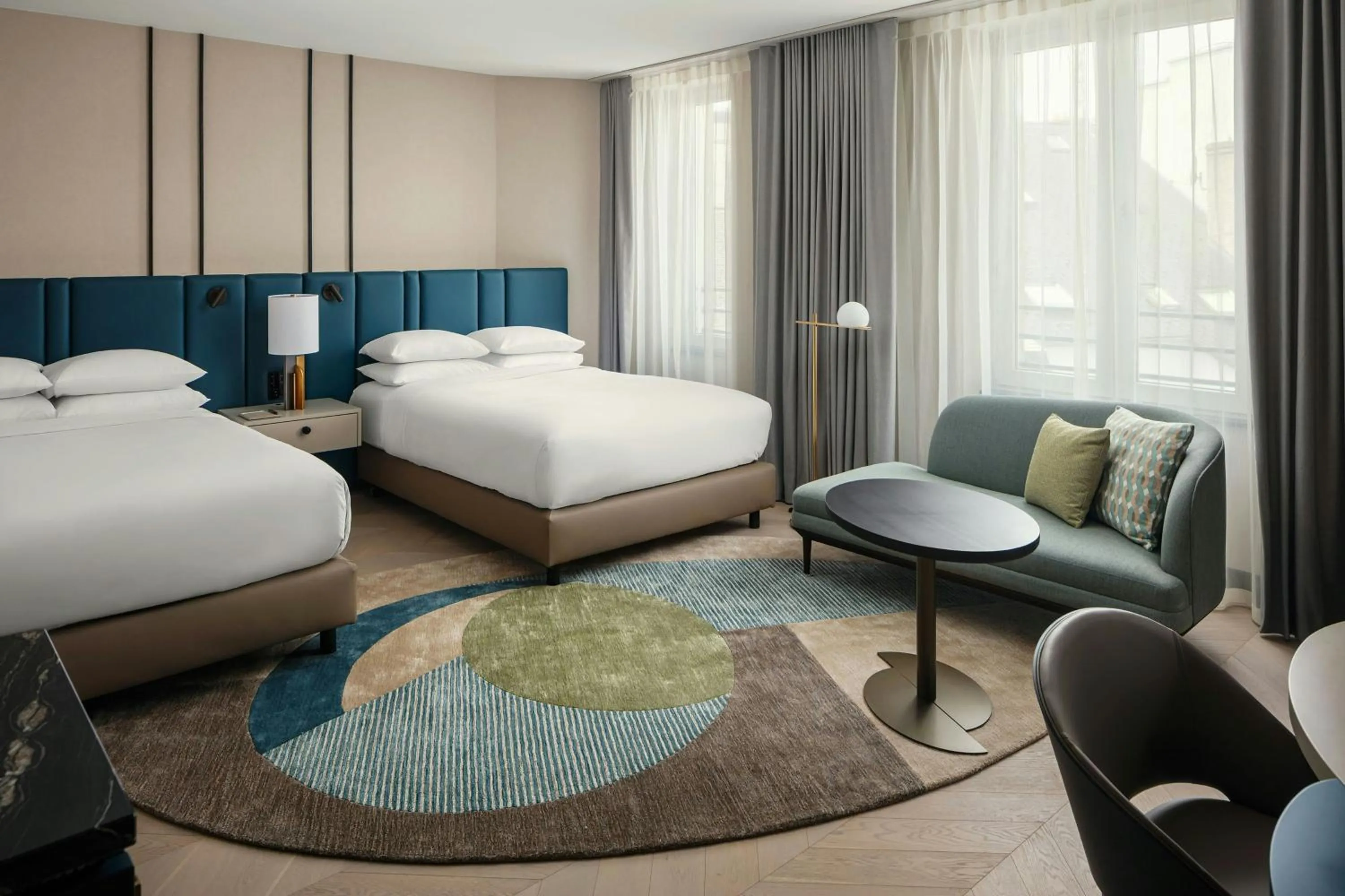 Photo of the whole room, Bed in Luxembourg Marriott Hotel Alfa