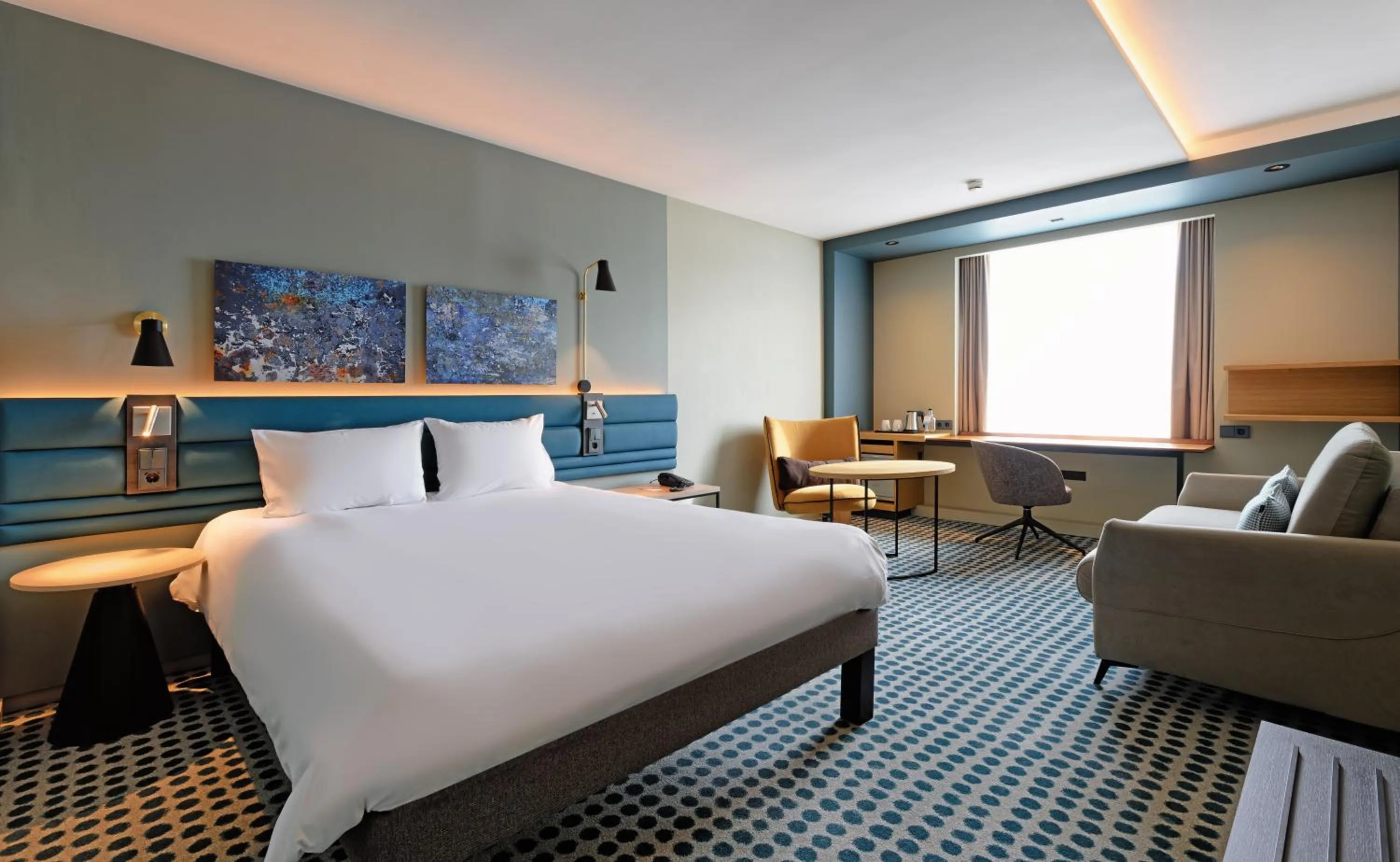 Bedroom, Bed in Novotel Luxembourg Kirchberg