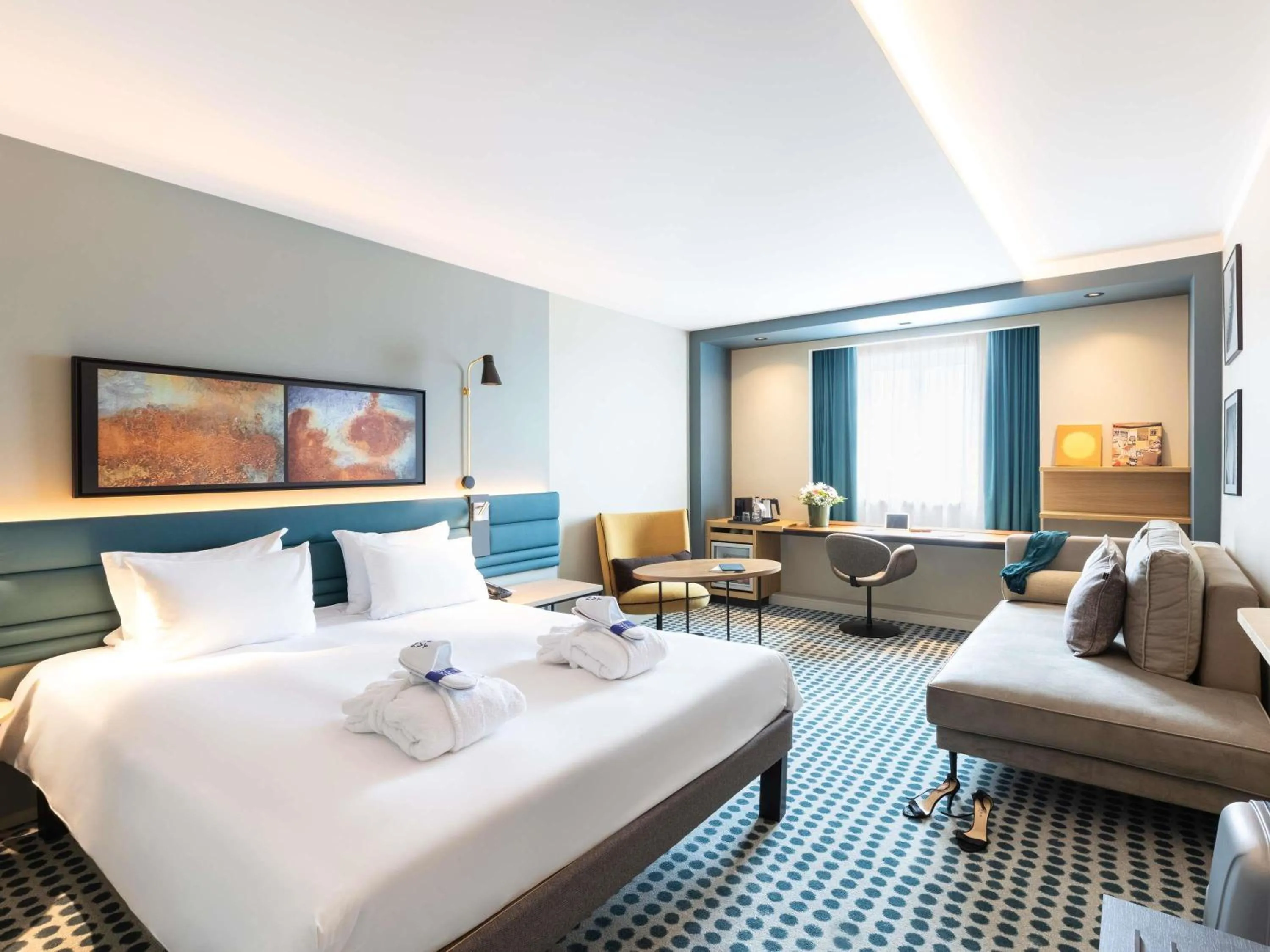 Bedroom, Bed in Novotel Luxembourg Kirchberg