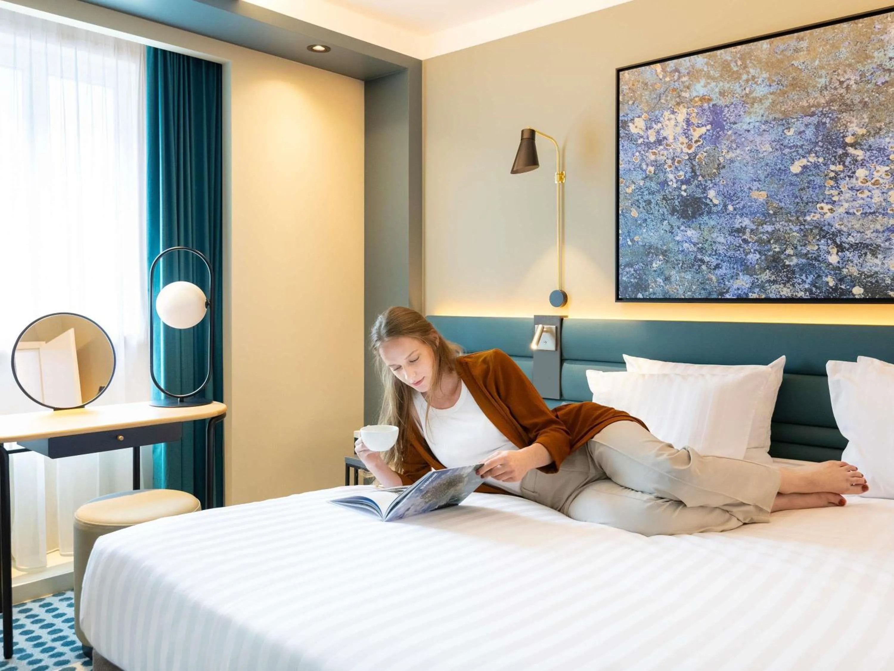 Bedroom, Bed in Novotel Luxembourg Kirchberg