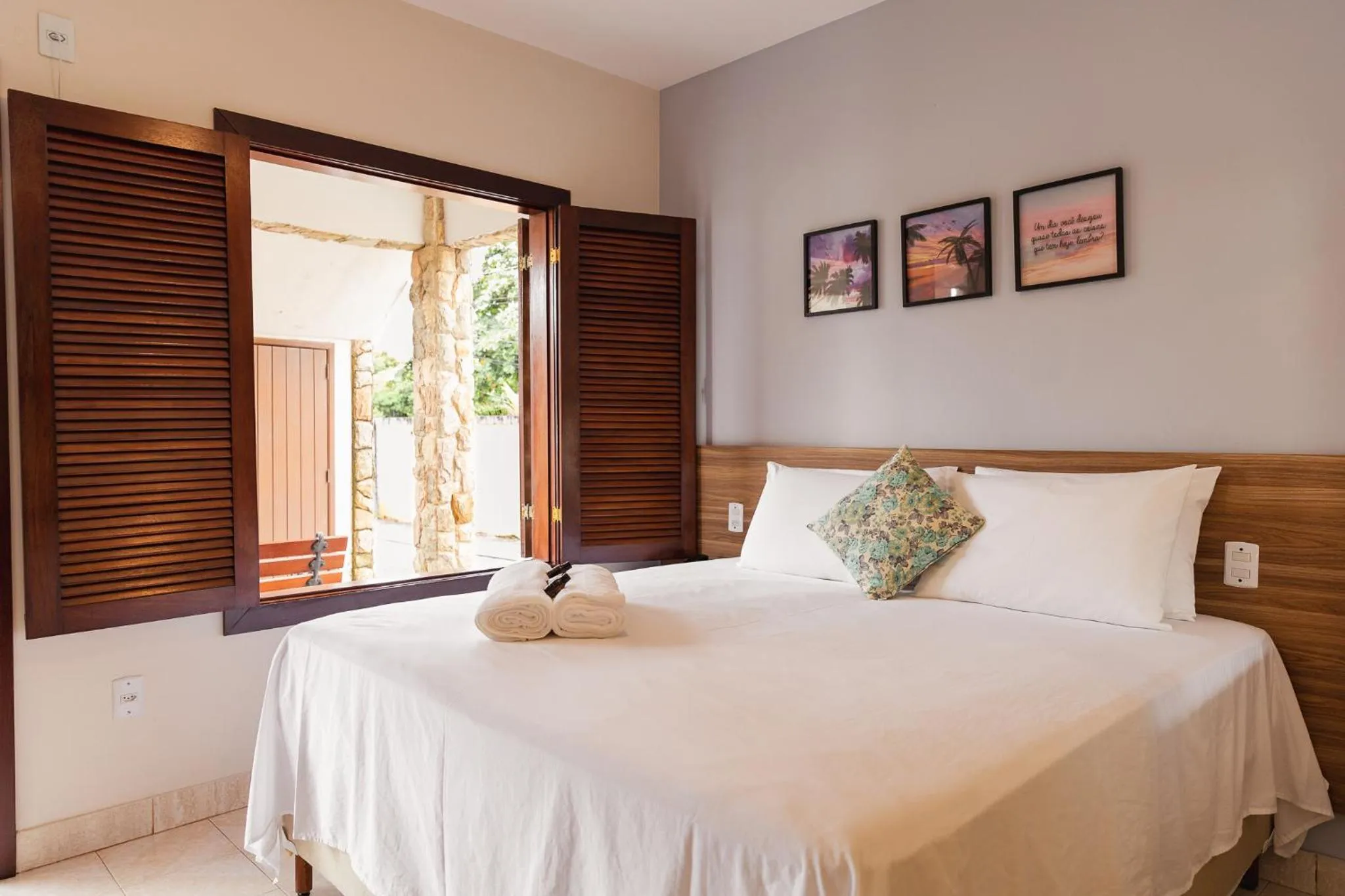 Bedroom, Bed in Pousada Algodão da Praia