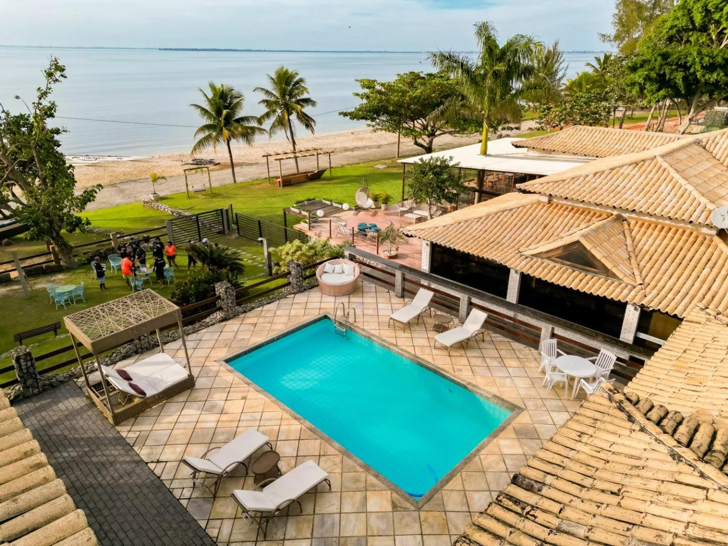 Pool view in Pousada Algodão da Praia