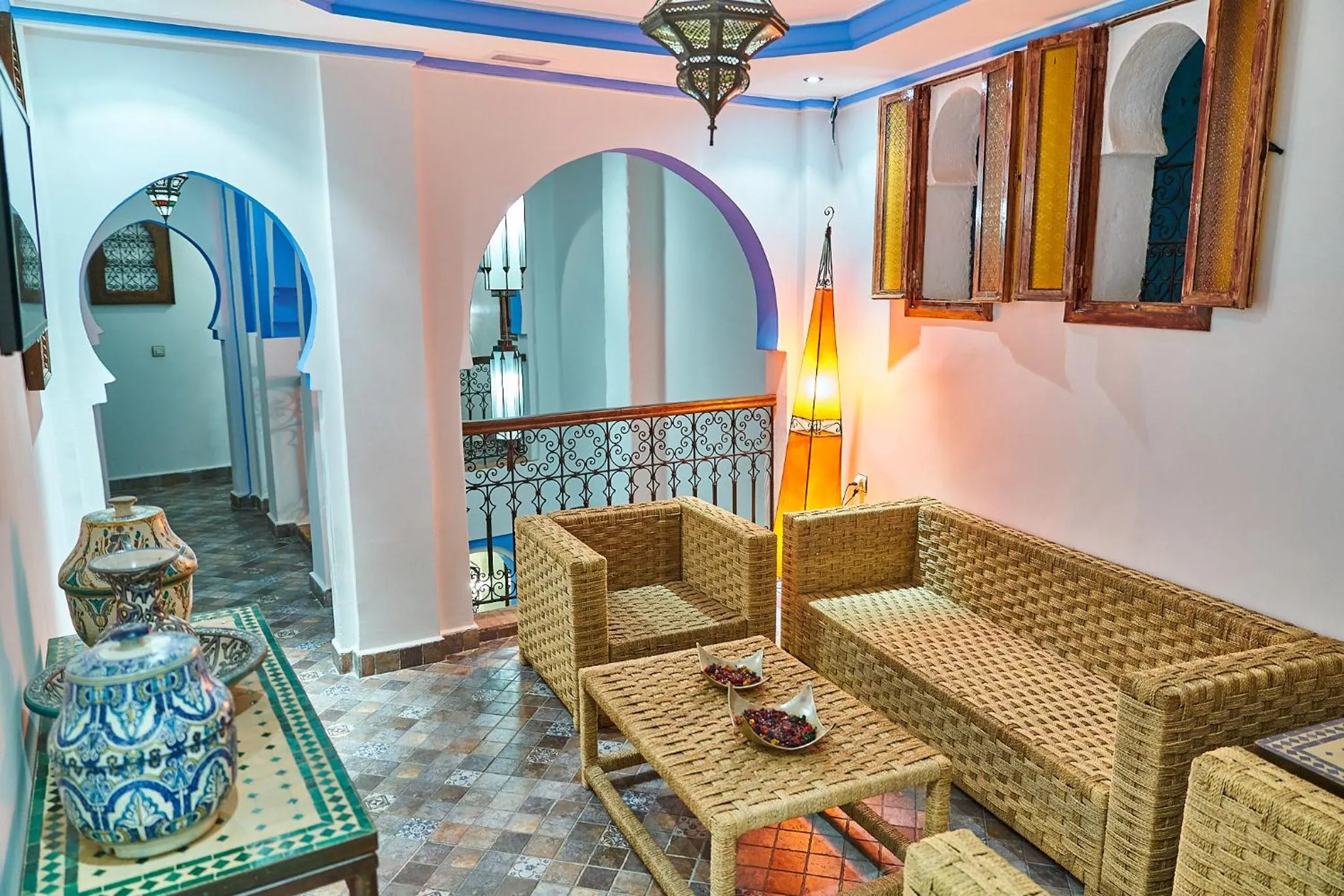 Communal lounge/ TV room in Dar Yakout