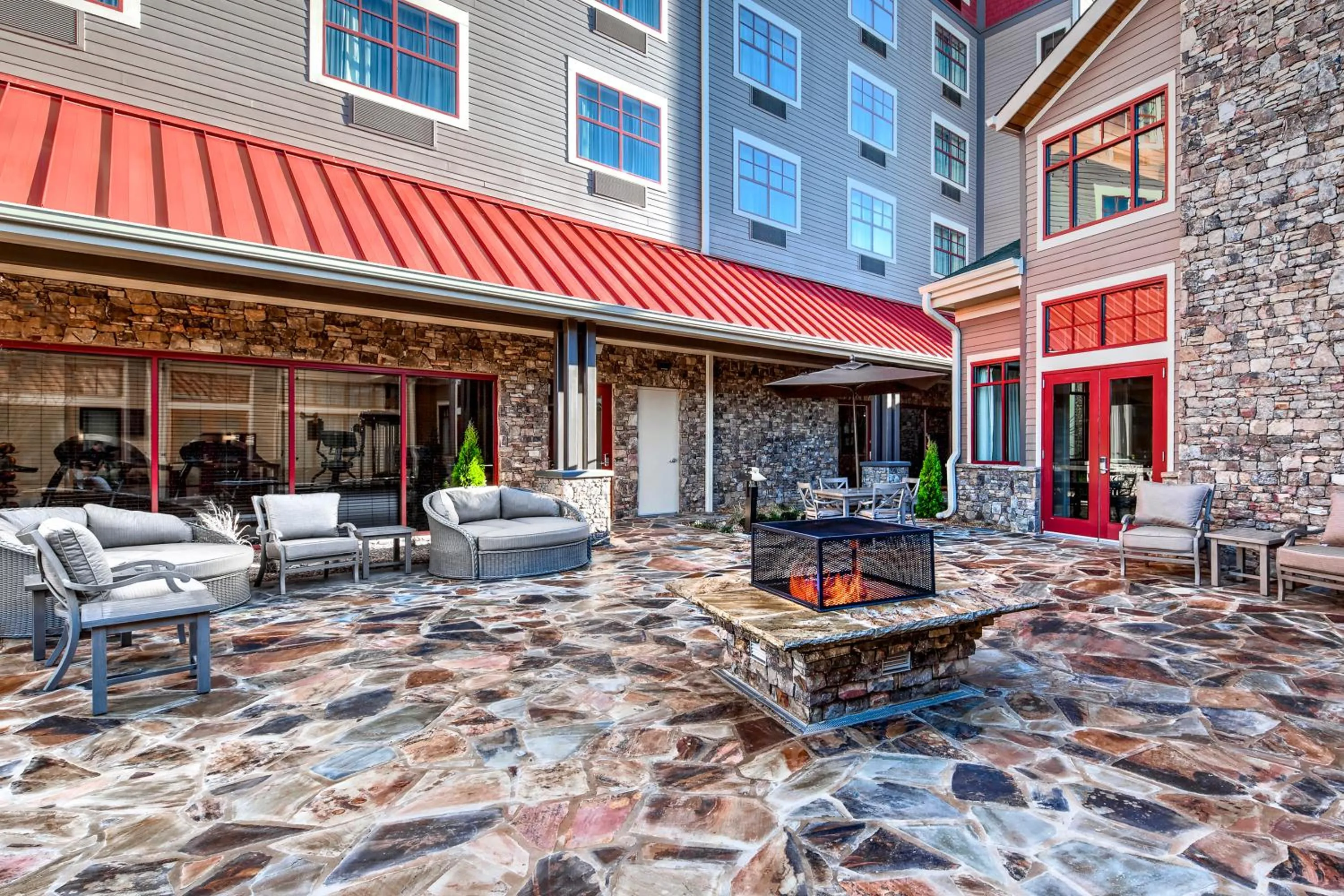 Patio in Black Fox Lodge Pigeon Forge, Tapestry Collection by Hilton