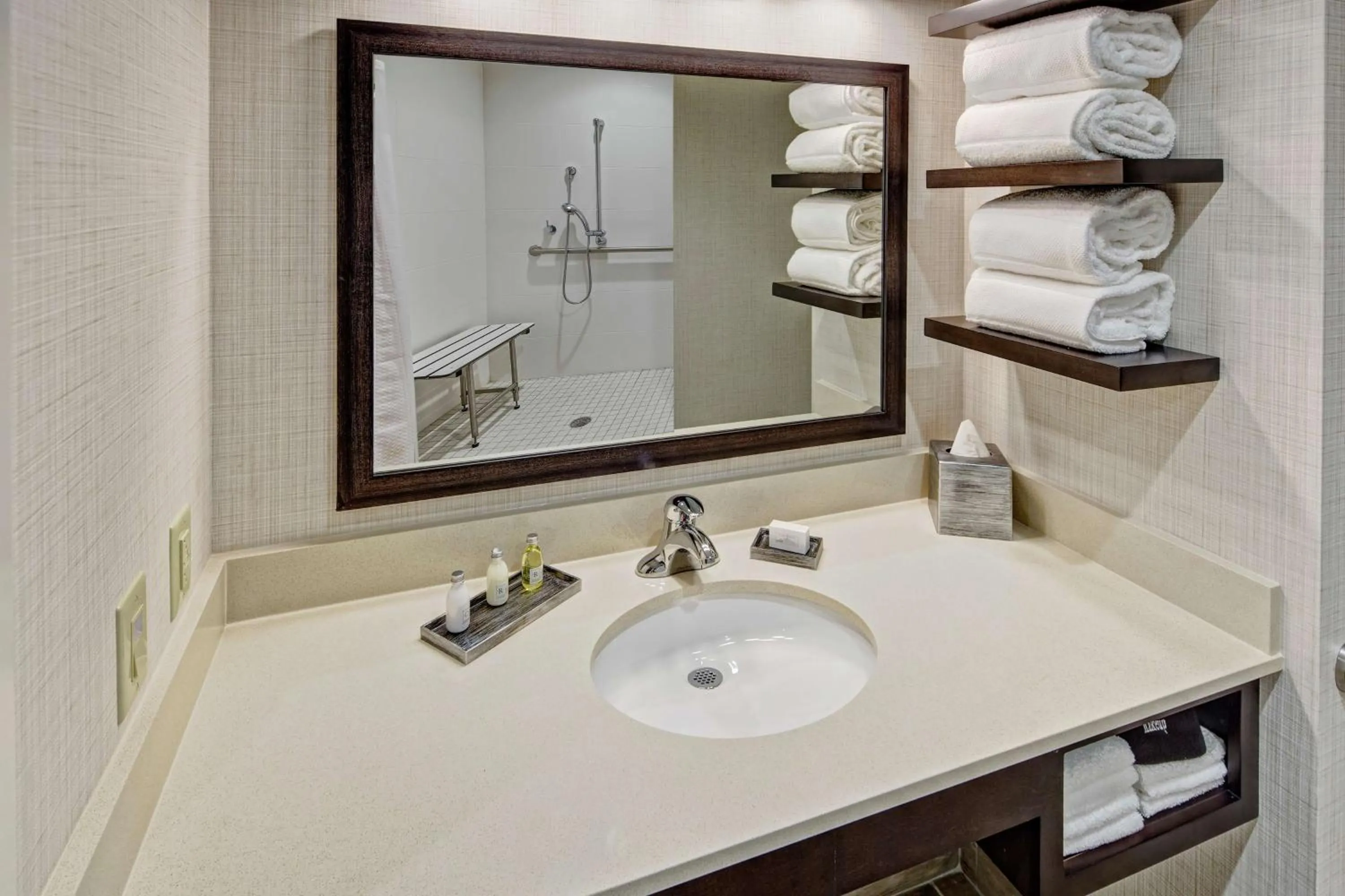 Bathroom in Black Fox Lodge Pigeon Forge, Tapestry Collection by Hilton