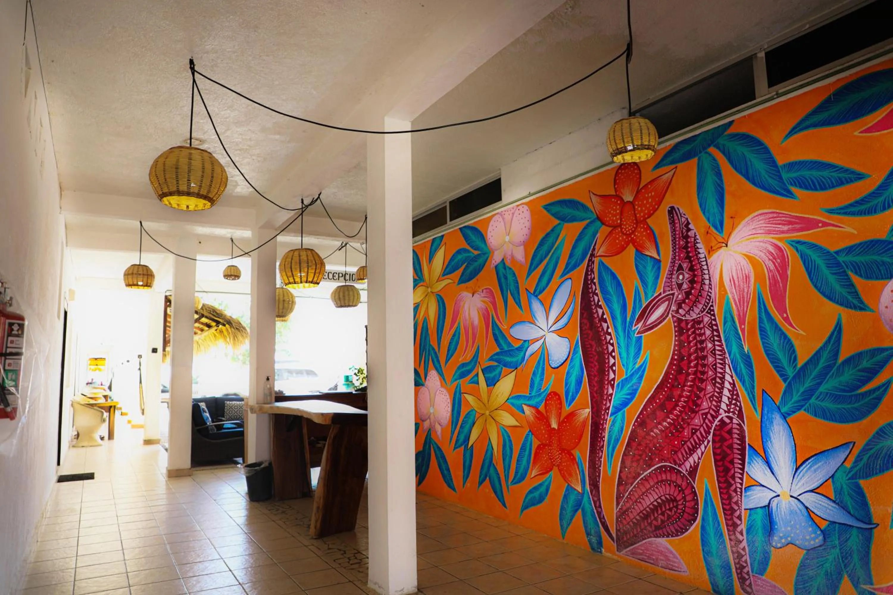 Lobby or reception in Hotel Playa Zipolite