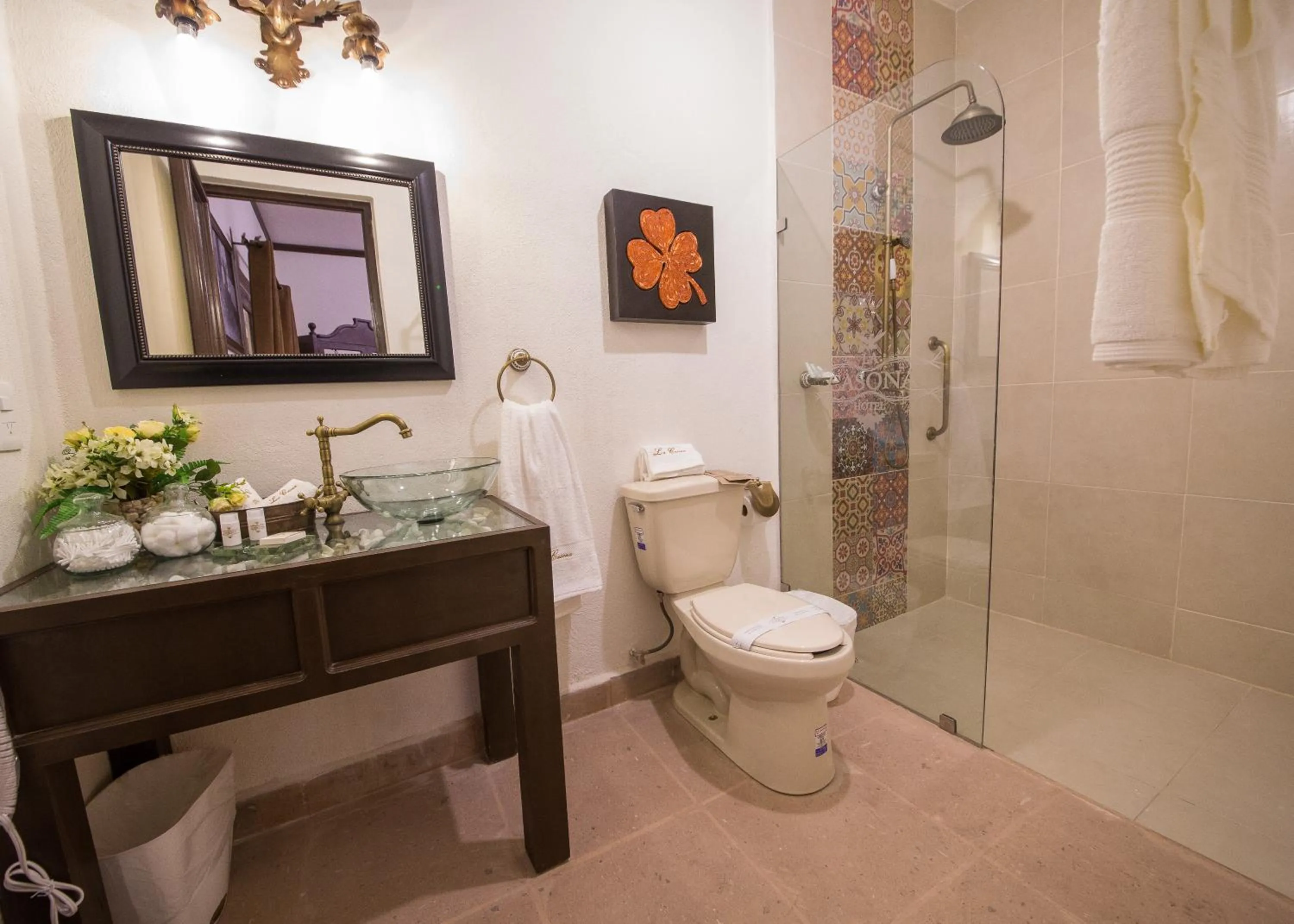 Shower in La Casona Minera