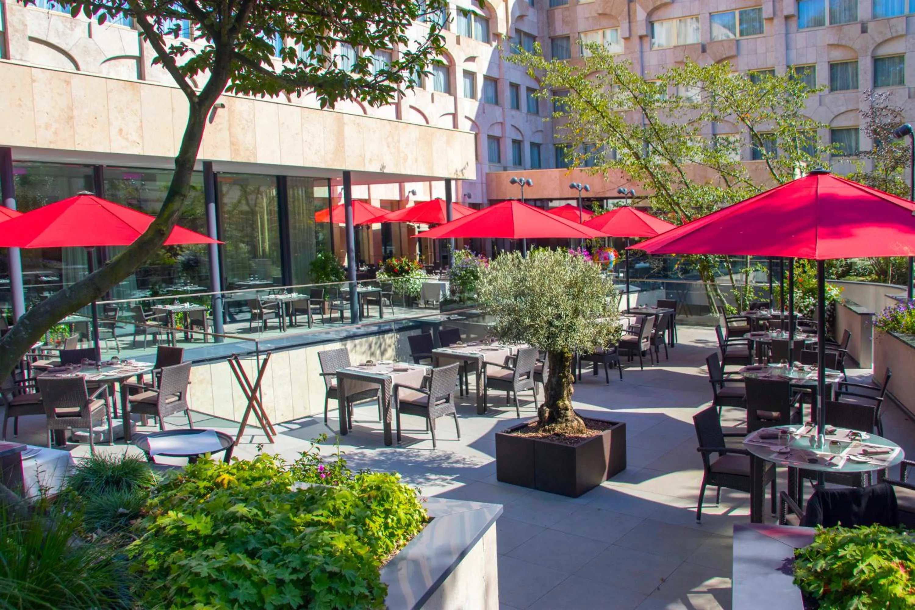 Patio in Le Royal Hotels & Resorts Luxembourg
