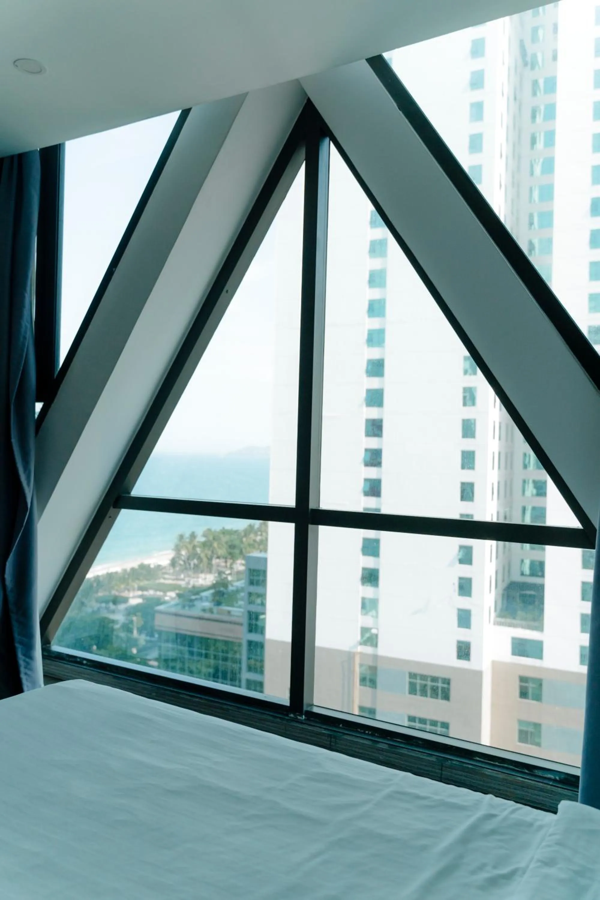 View (from property/room), Bed in Venue Hotel Nha Trang Beach