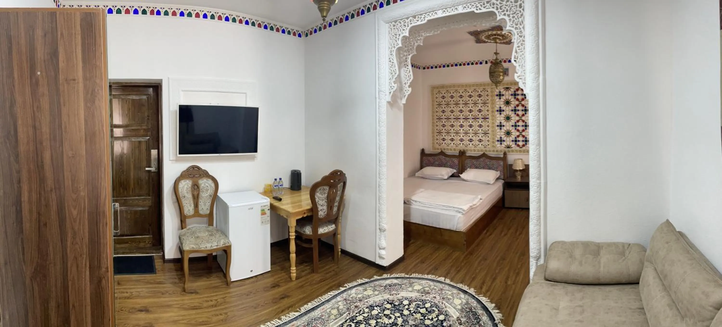 Bed in Bukhara Baraka Boutique Hotel