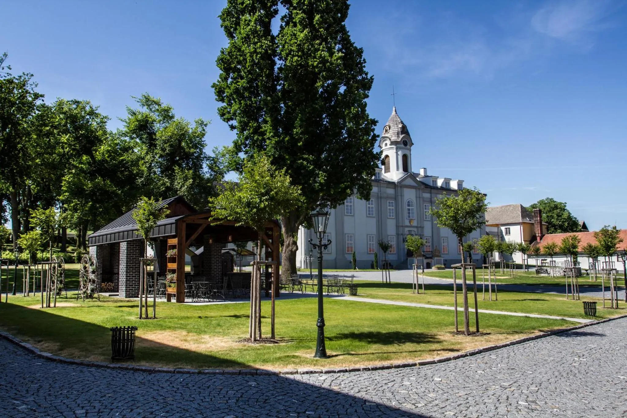 BBQ facilities in Hotel Panství Dlouhá Lhota