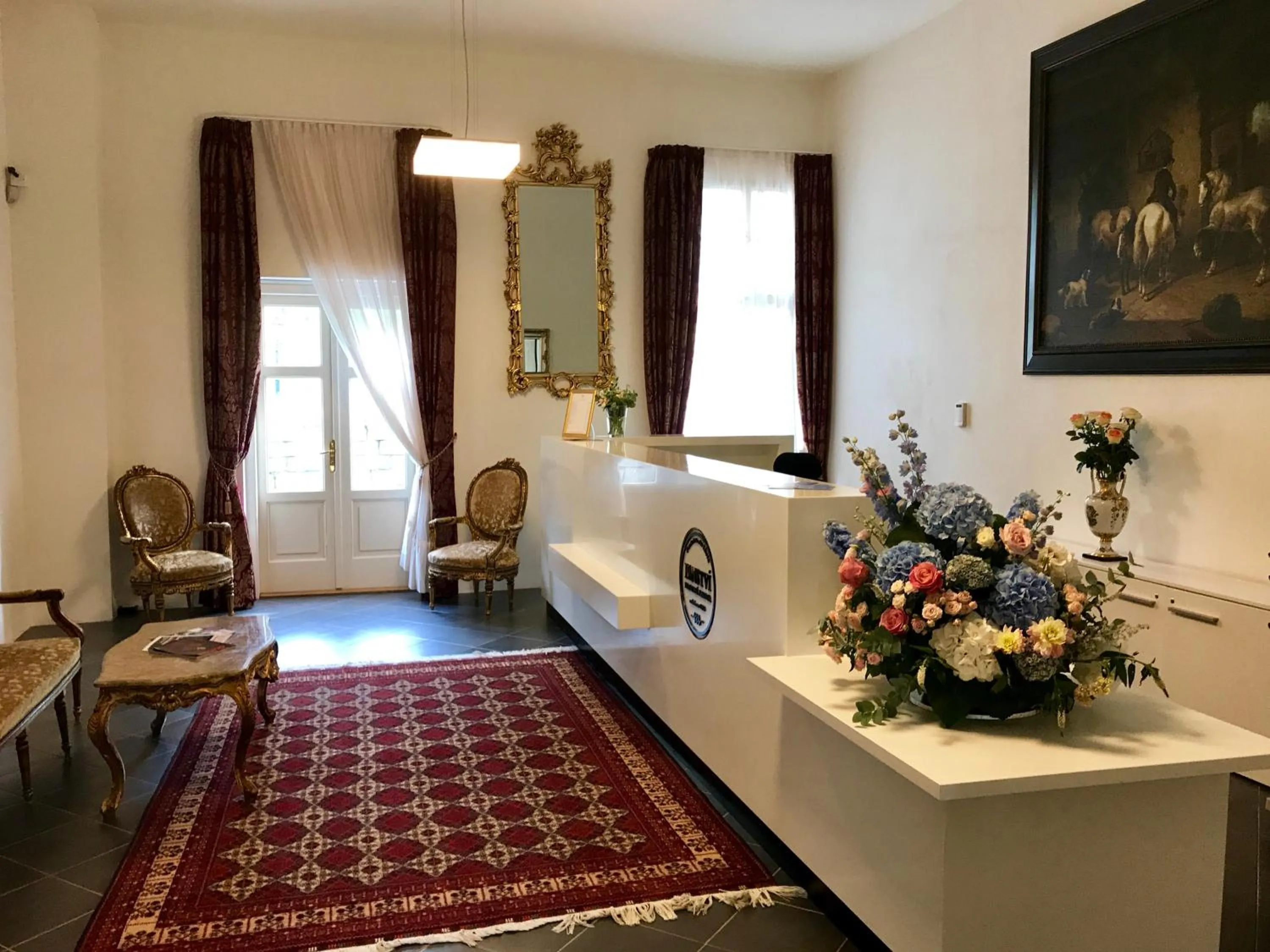 Lobby or reception in Hotel Panství Dlouhá Lhota