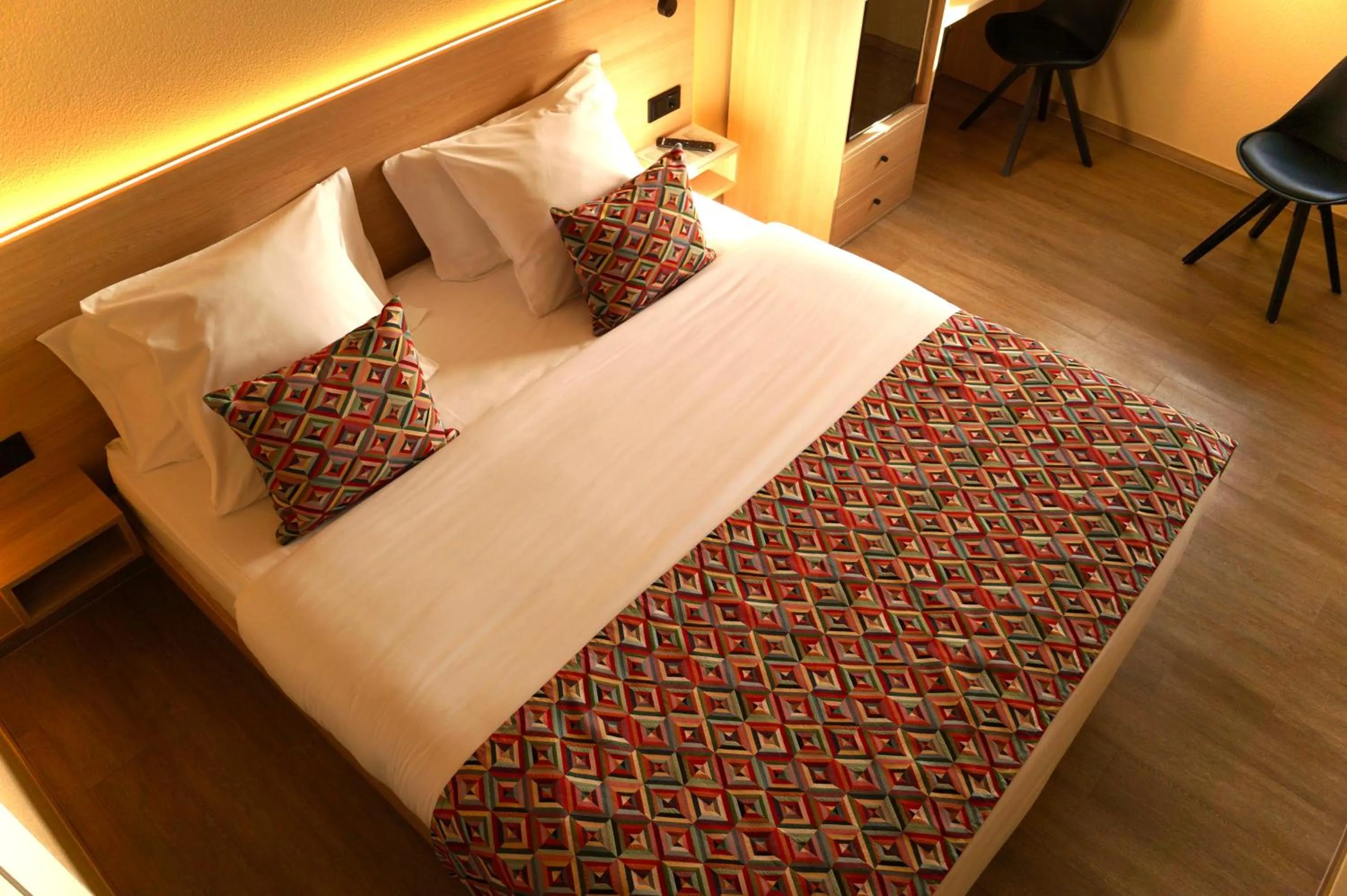 Bed in Hotel-Restaurant Stand'Inn