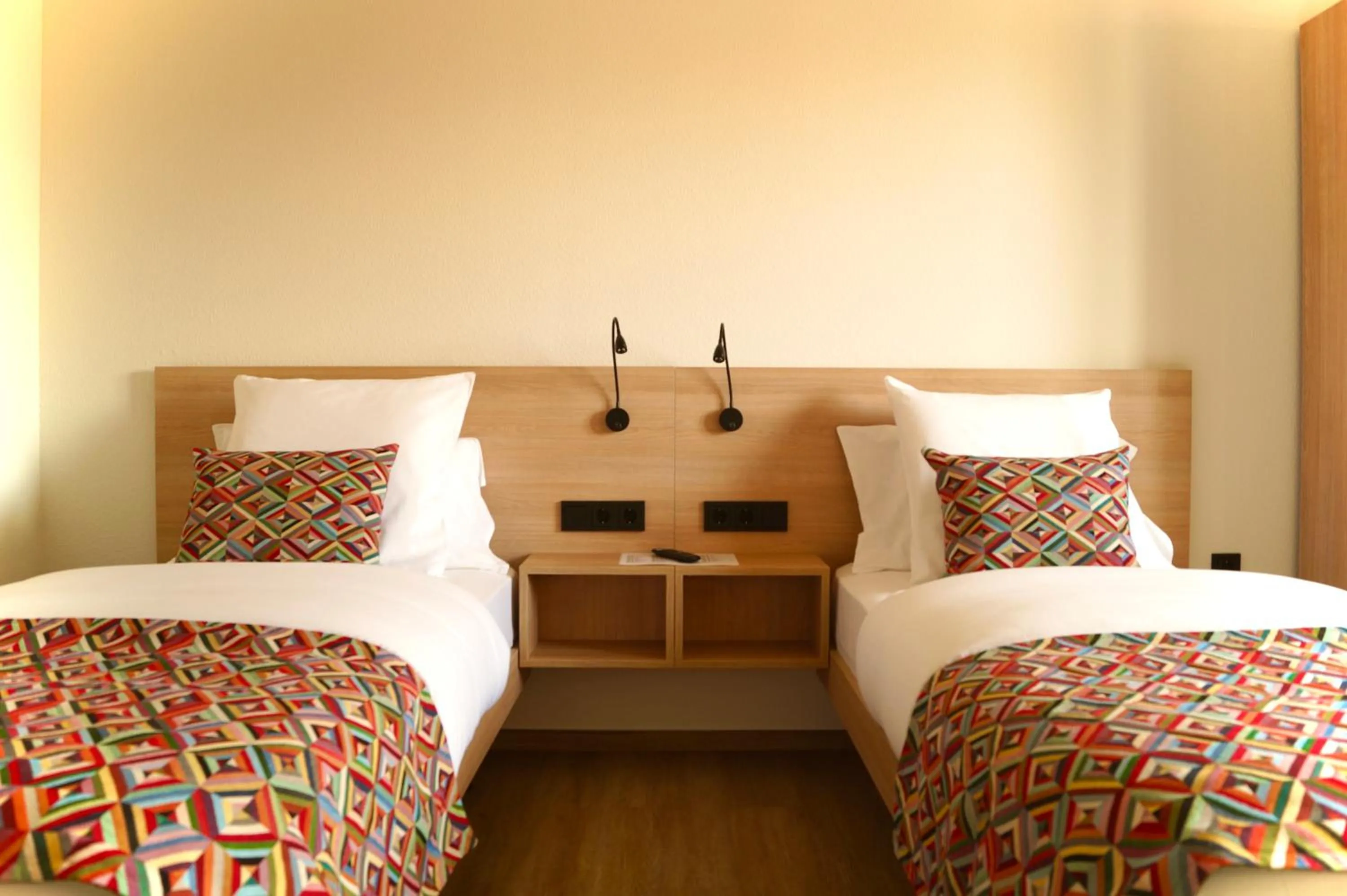 Bed in Hotel-Restaurant Stand'Inn