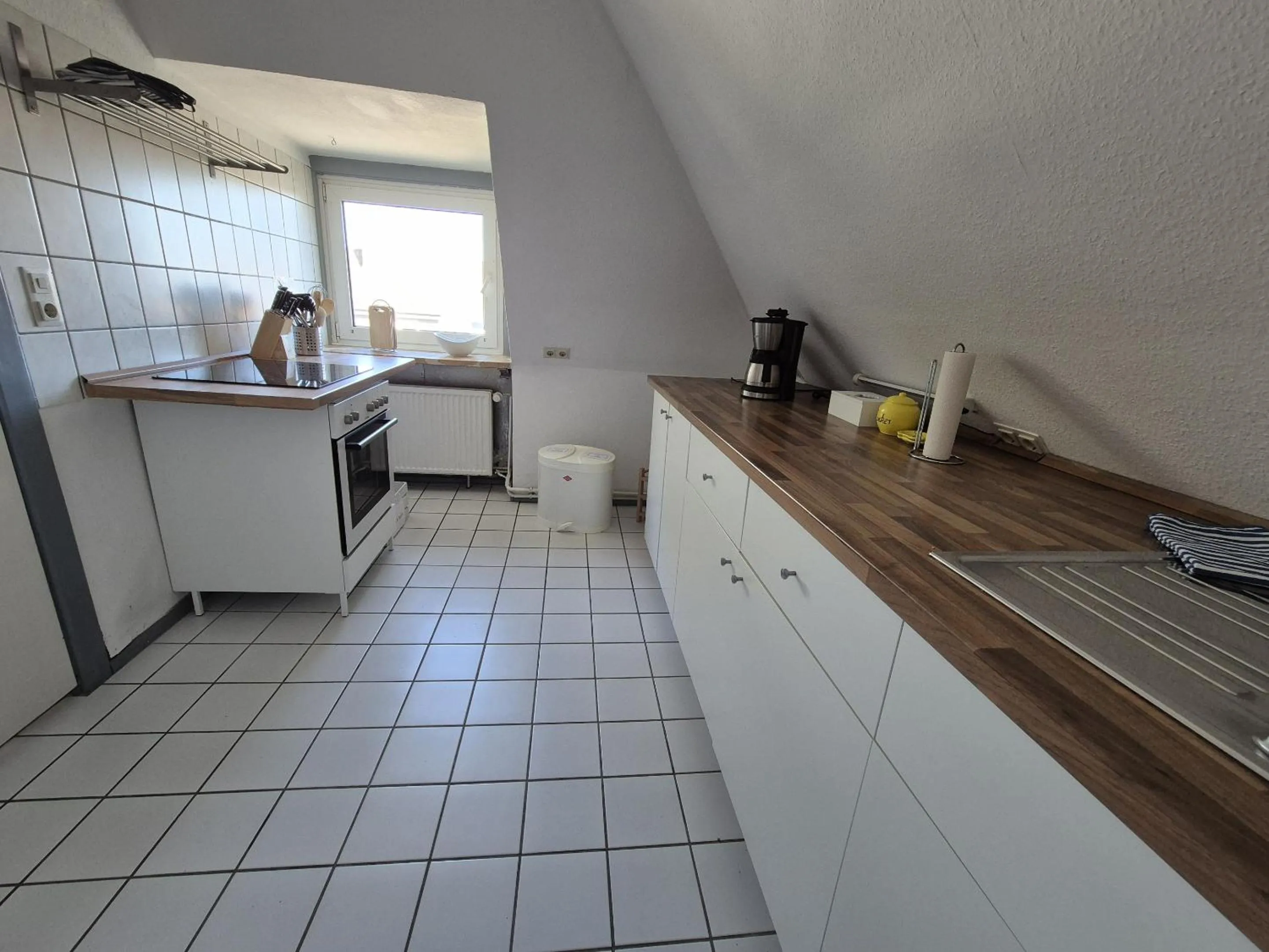 Kitchen or kitchenette in Gästehaus bed & kitchen