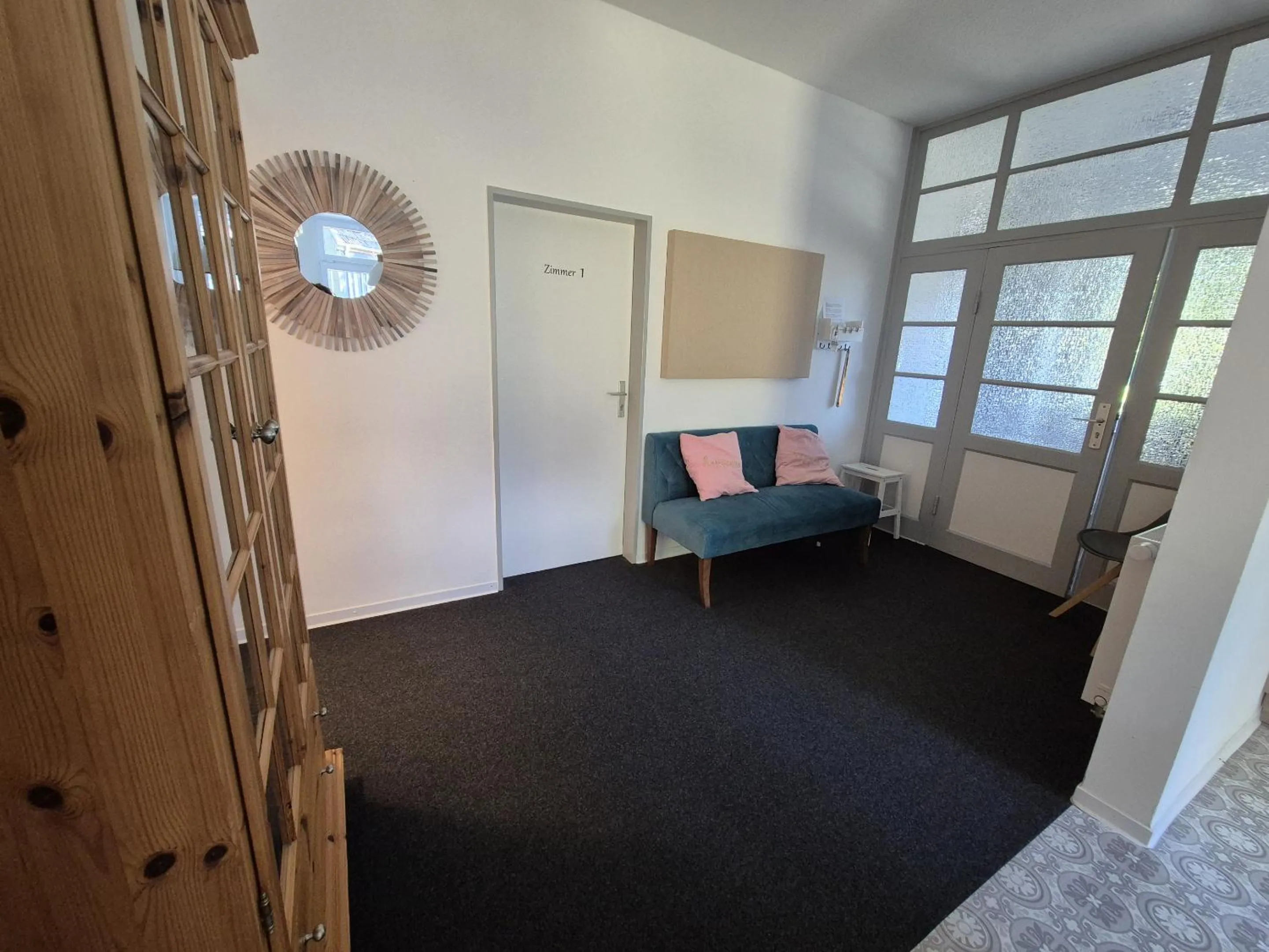 Lobby or reception, Bed in Gästehaus bed & kitchen