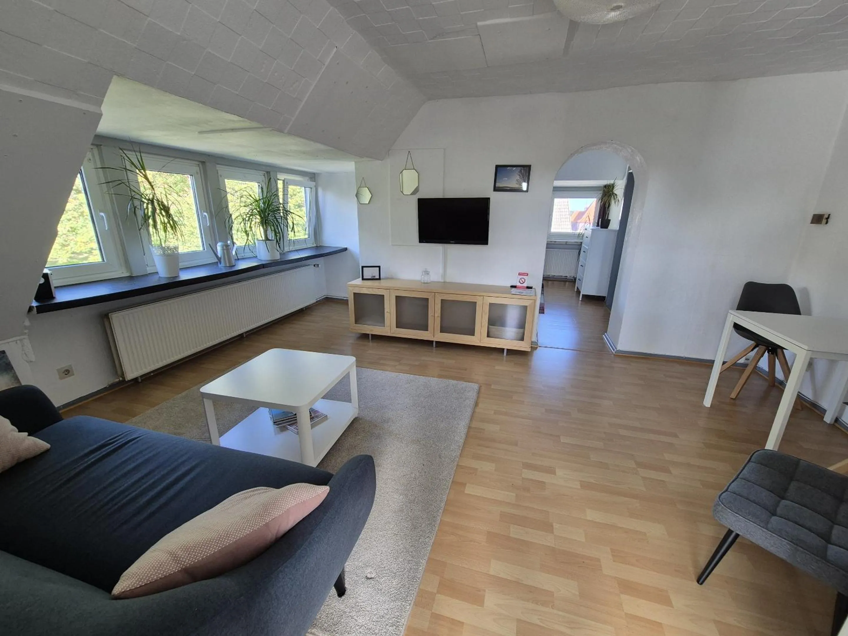 Bedroom in Gästehaus bed & kitchen