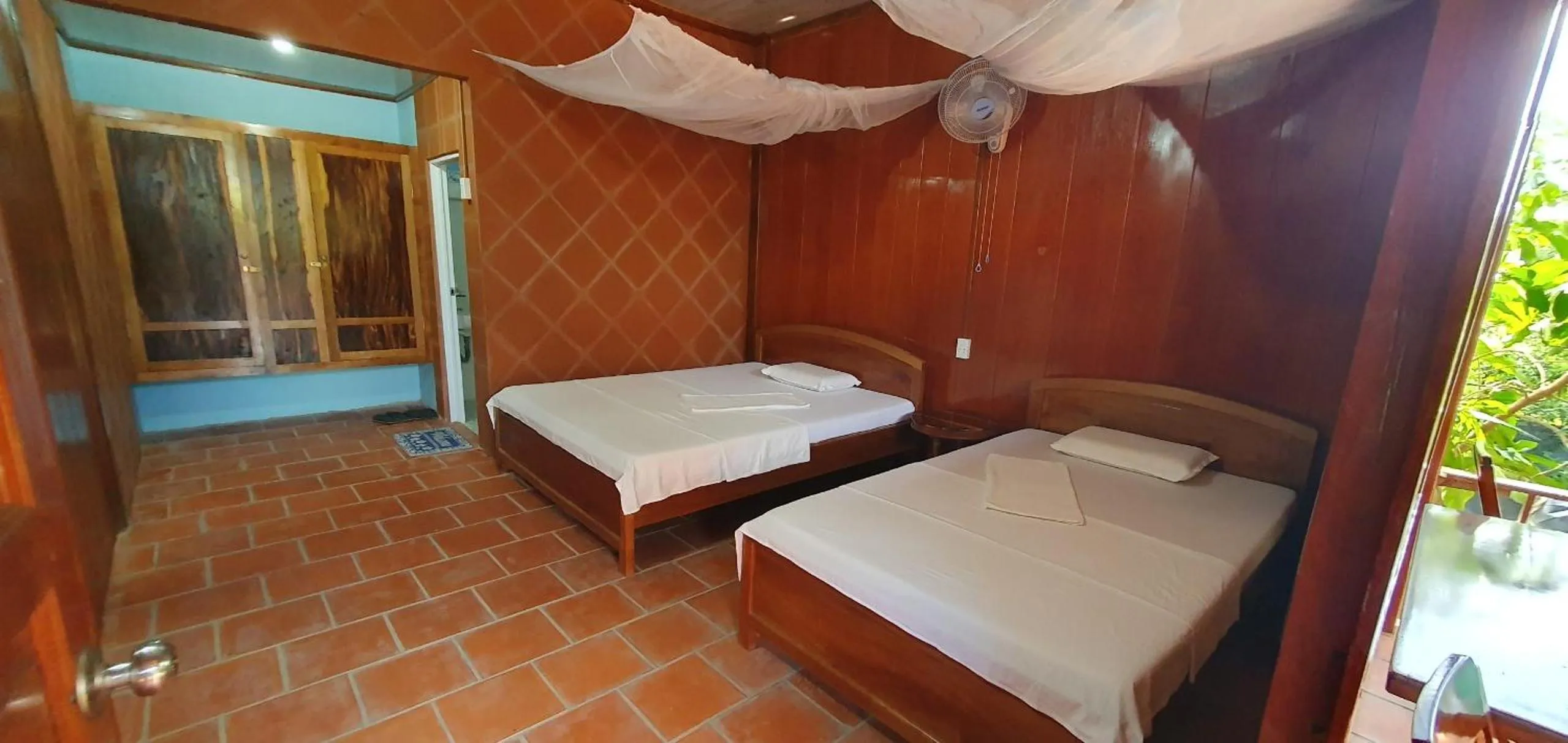 Bed in Ba Linh Homestay